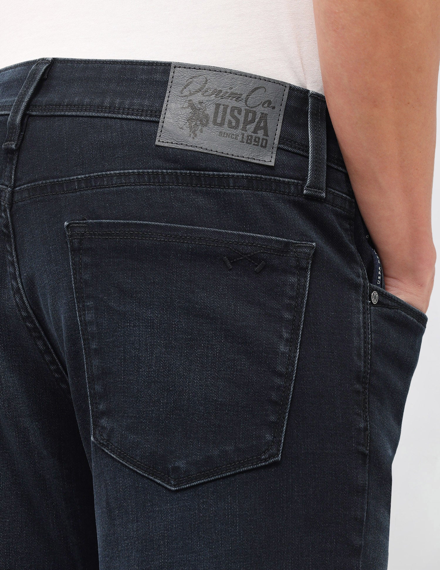 Brandon Slim-Tapered Fit Blue Jeans Dark Blue - U.S. Polo Assn. India | Large