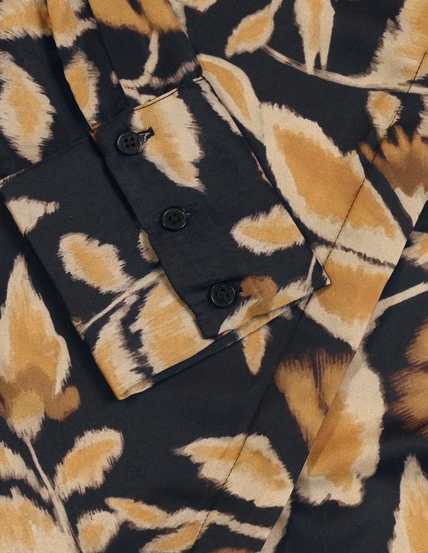 Satin Floral Printed Shirt Black - U.S. POLO ASSN. | Large