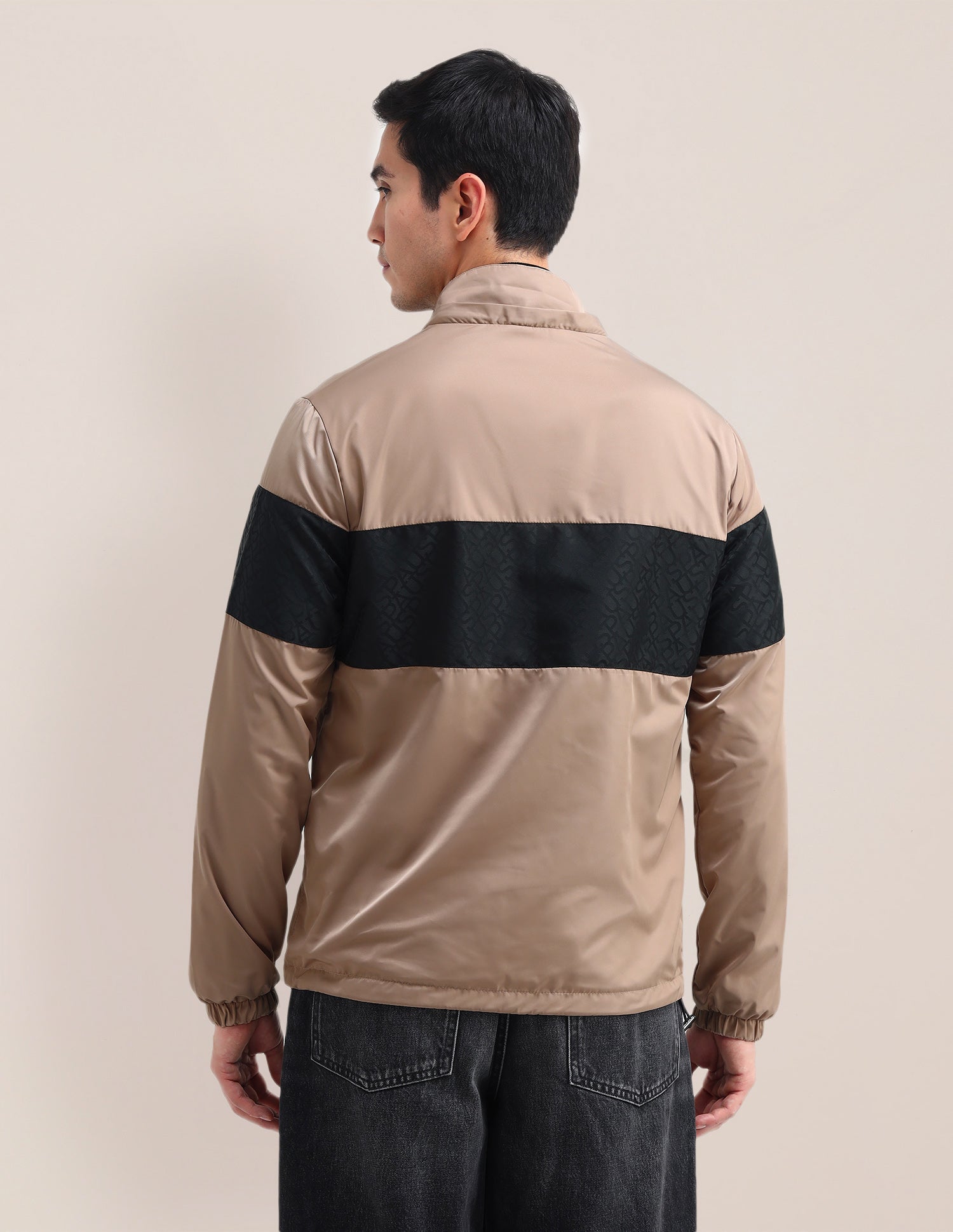 Brand Printed Hooded Jacket Beige - U.S. Polo Assn. India | Large