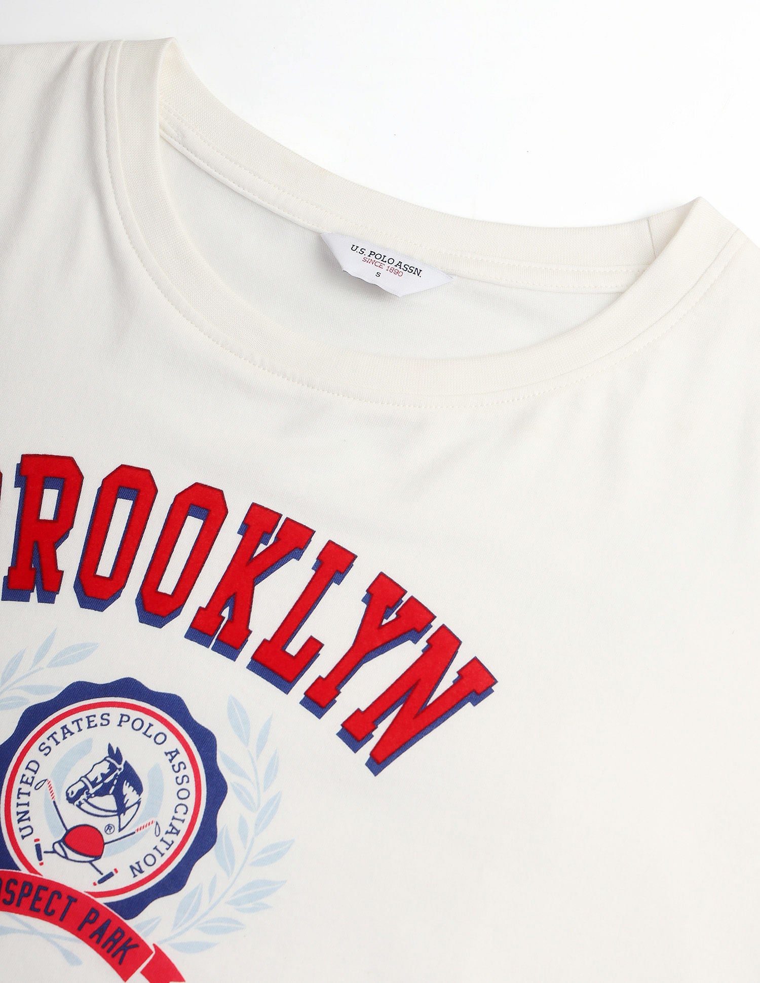 Drop Shoulder Long Sleeve T-Shirt White - U.S. POLO ASSN. | Large