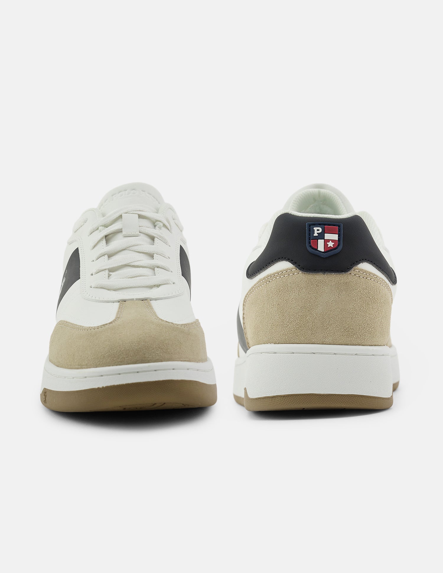 Colour Blocked Finley Suede Sneakers Beige - U.S. Polo Assn. India | Large