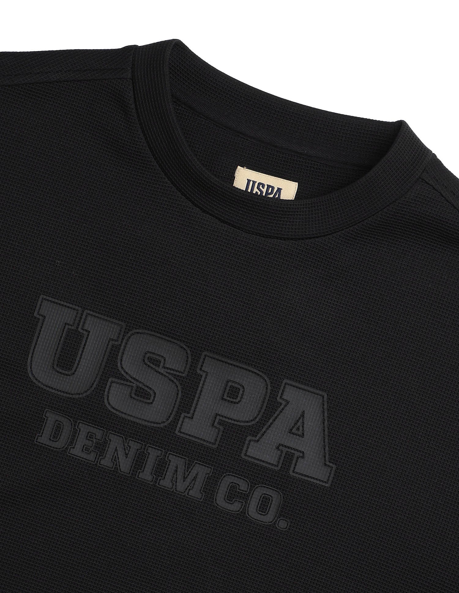 Black & Gold Regular Fit Sweatshirt Black - U.S. POLO ASSN. | Large