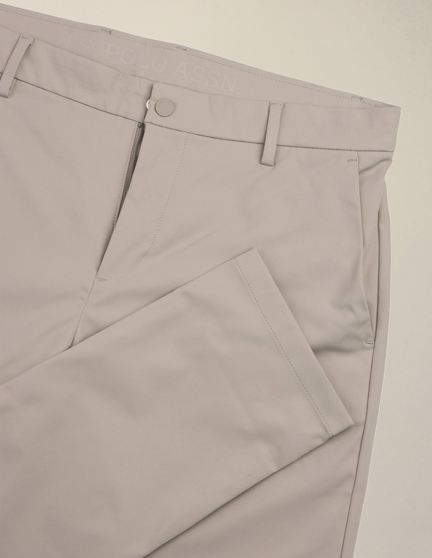 Austin Slim Fit Mid Rise Trousers Beige - U.S. Polo Assn. India | Large