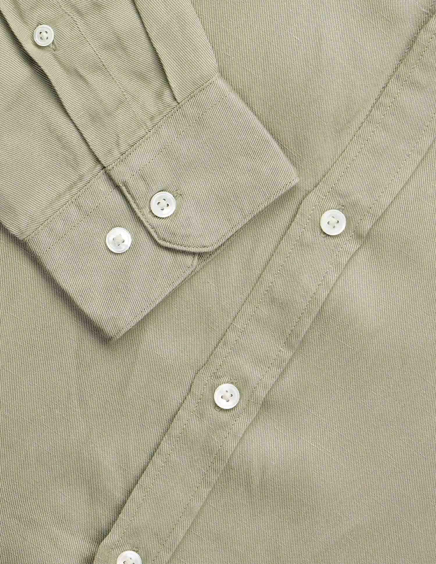 Pacho X Tailored Fit Twill Shirt Light Olive - U.S. POLO ASSN. | Large