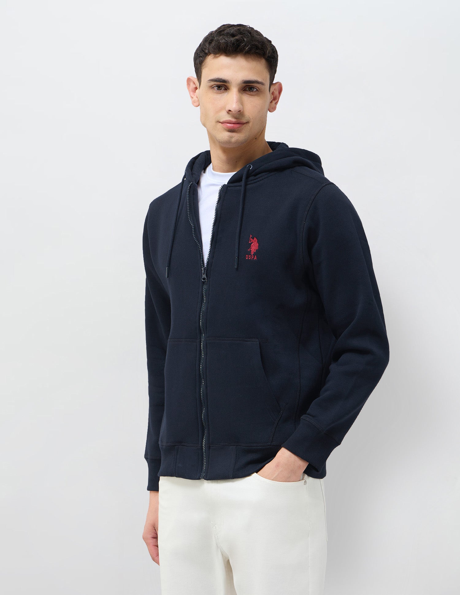 Solid Regular Fit Sweatshirt Navy - U.S. POLO ASSN. | Large
