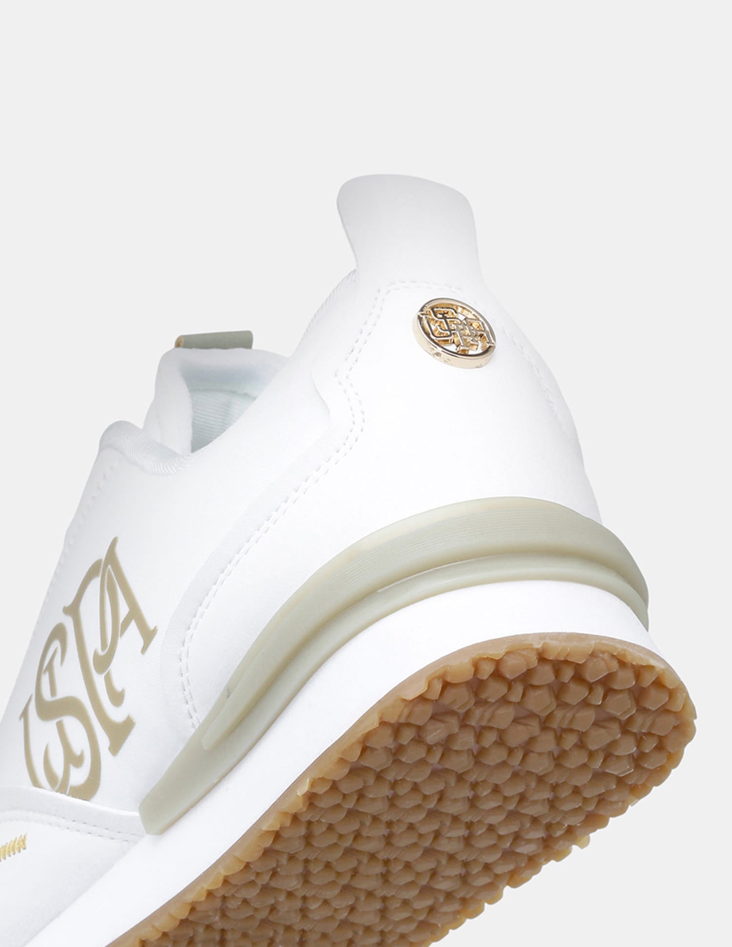 Women Esme Round Toe Lace Ups Sneakers Off White - U.S. Polo Assn. India | Large