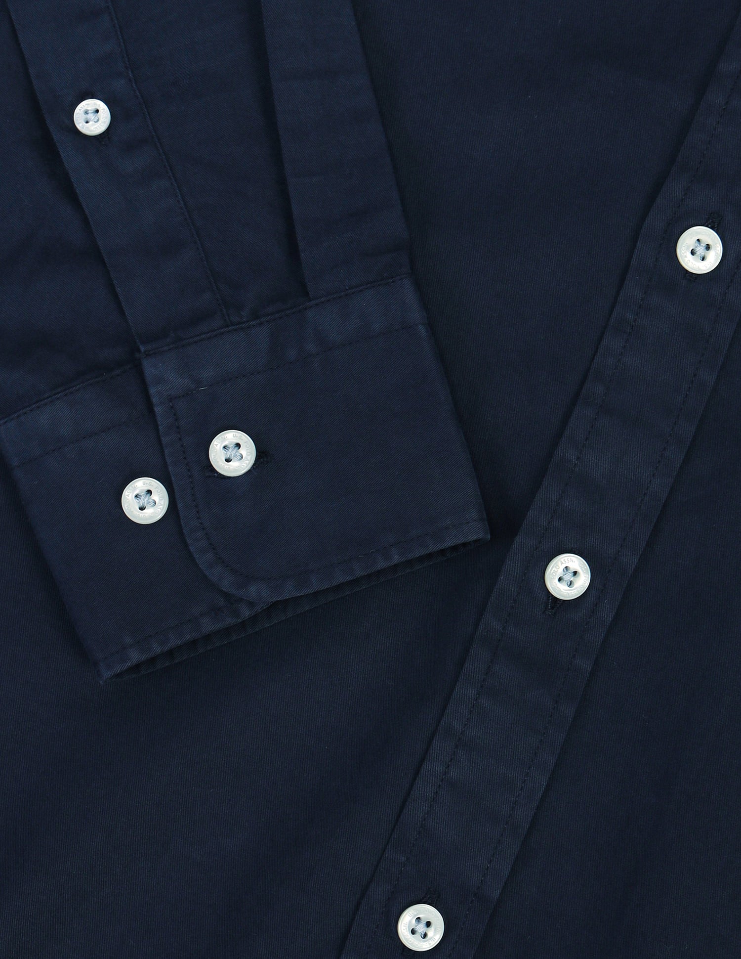 Tailored Fit Cotton Shirt Navy - U.S. Polo Assn. India | Large