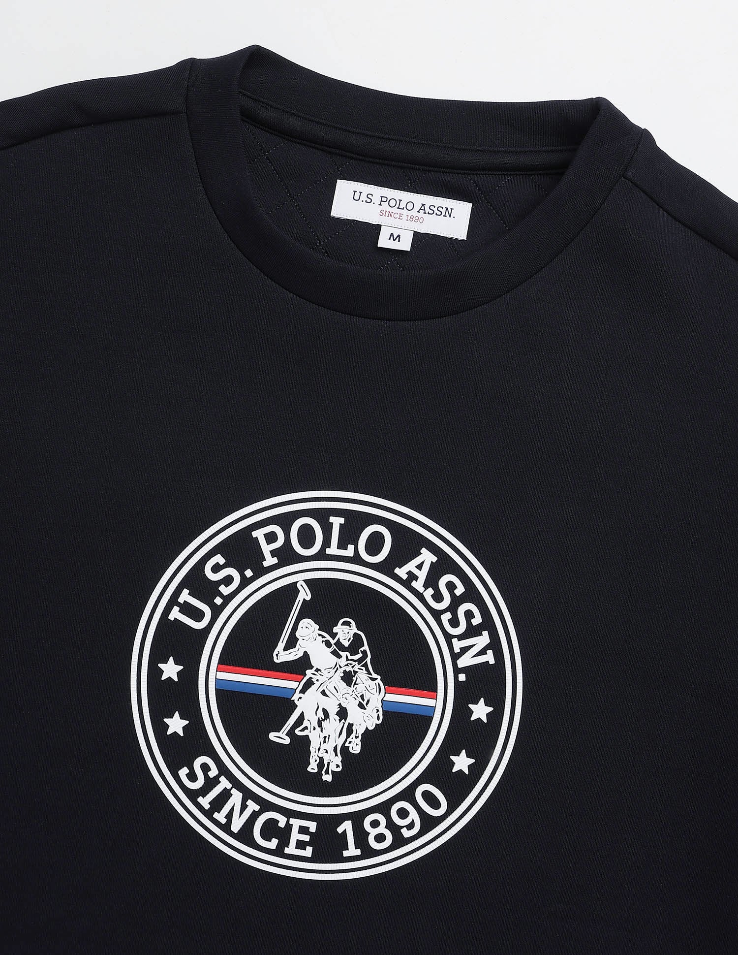 Brand Embossed Regular Fit Sweatshirt Navy - U.S. POLO ASSN. | Large