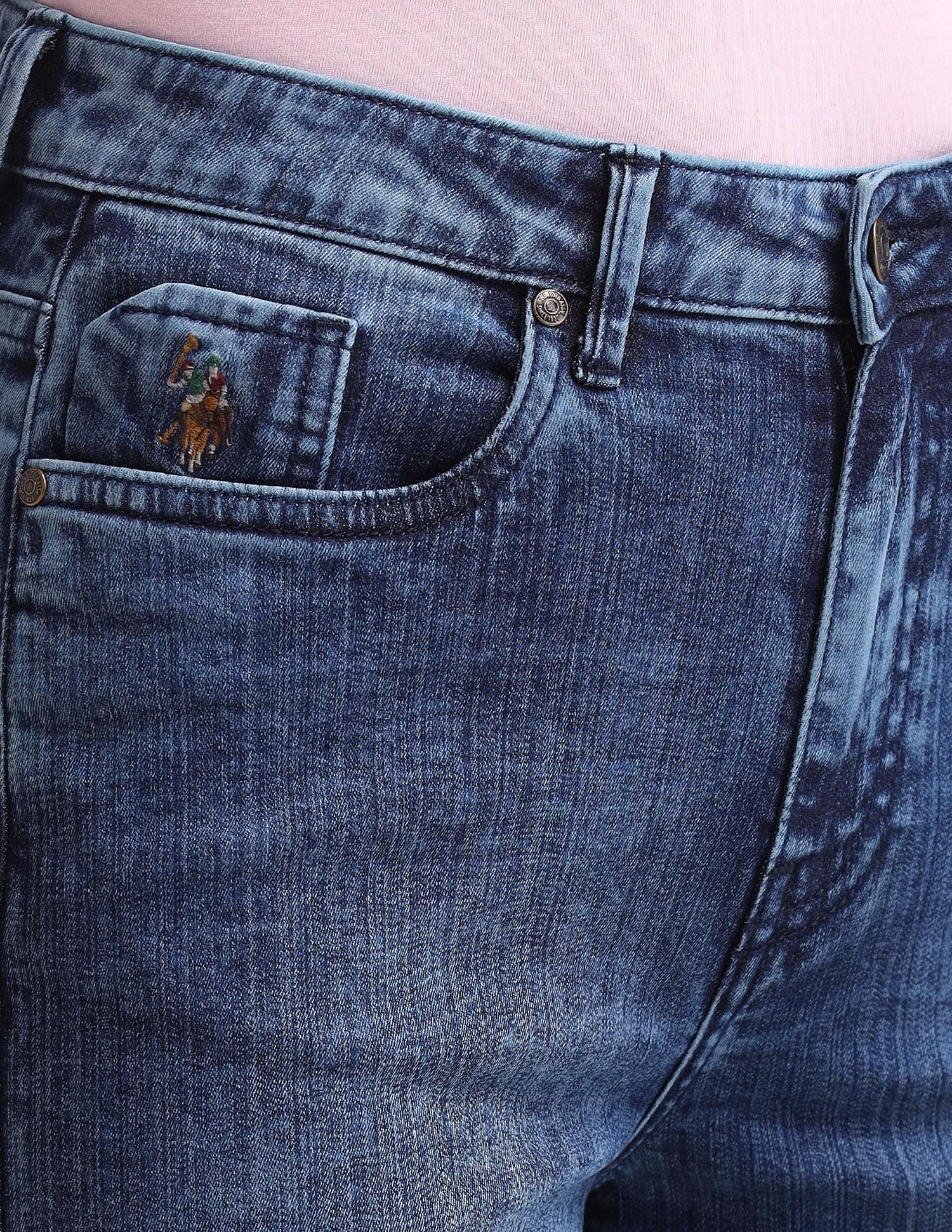 Wide Leg Fit Blue Jeans Blue - U.S. Polo Assn. India | Large