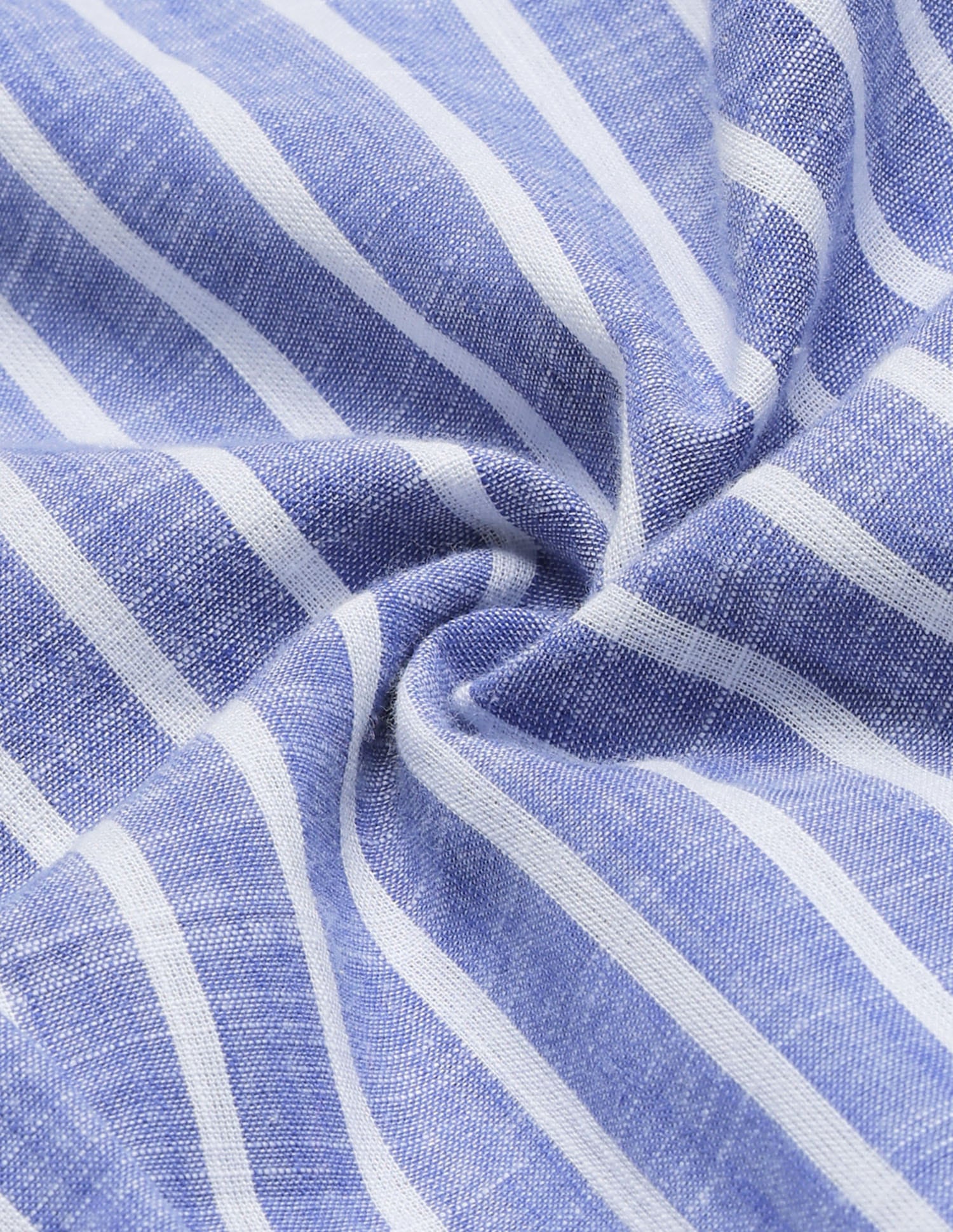 Boxy Cuban Collar Striped Shirt Blue - U.S. Polo Assn. India | Large