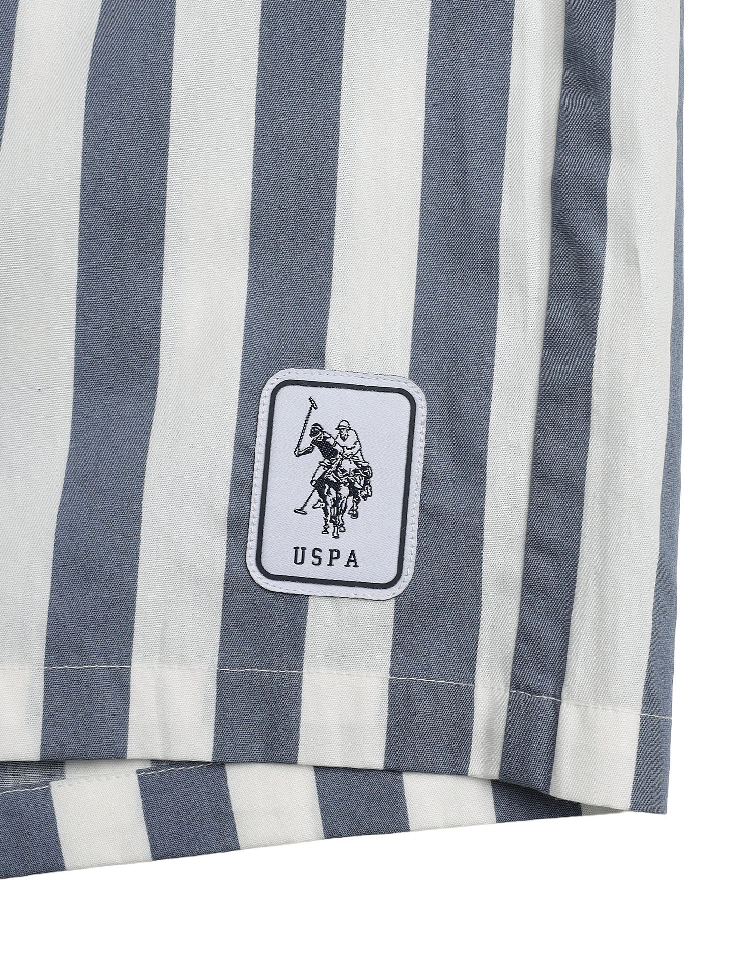 Vertical Striped Pure Cotton OEX15 Boxer Shorts Flint Stone - U.S. Polo Assn. India | Large