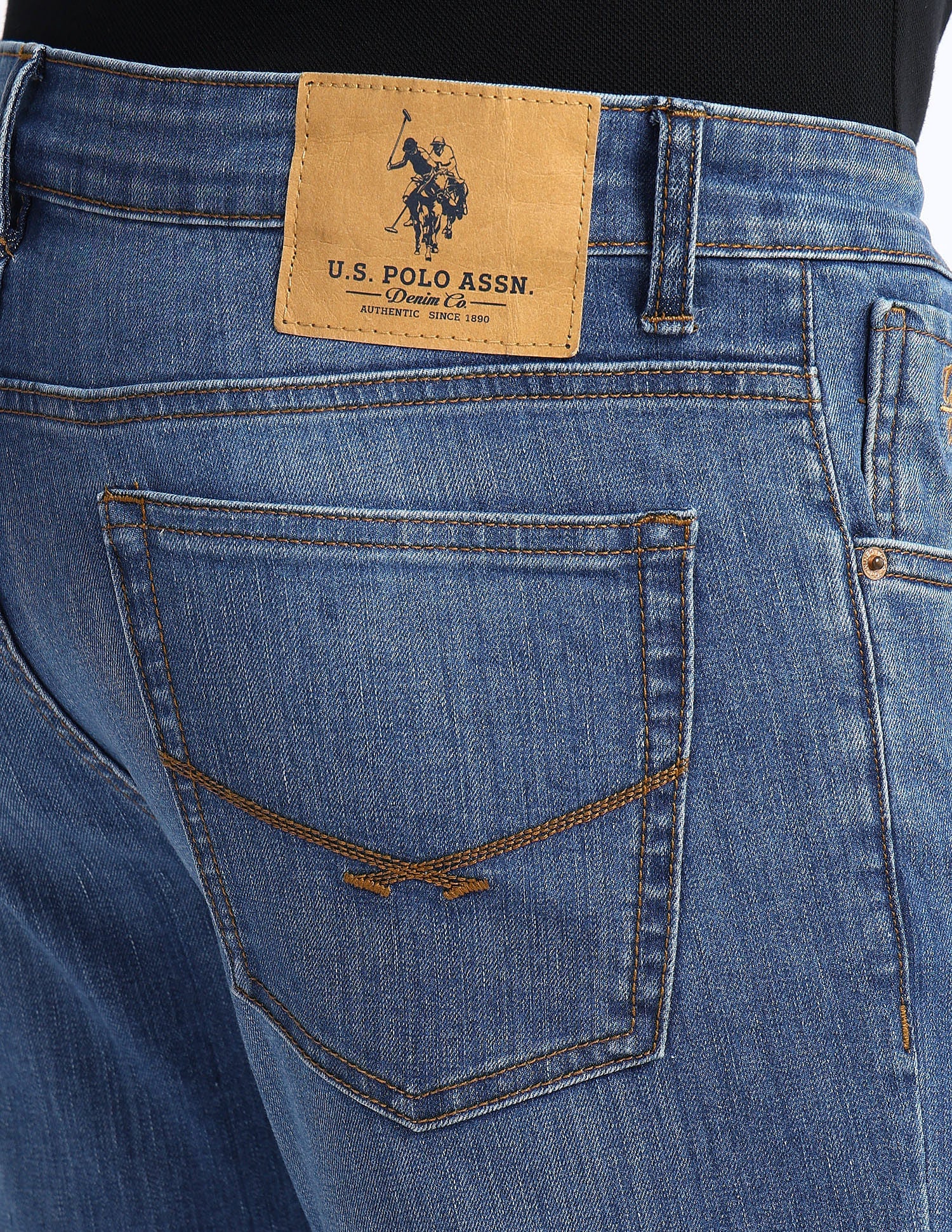 Brandon Slim Fit Blue Jeans Blue - U.S. Polo Assn. India | Large