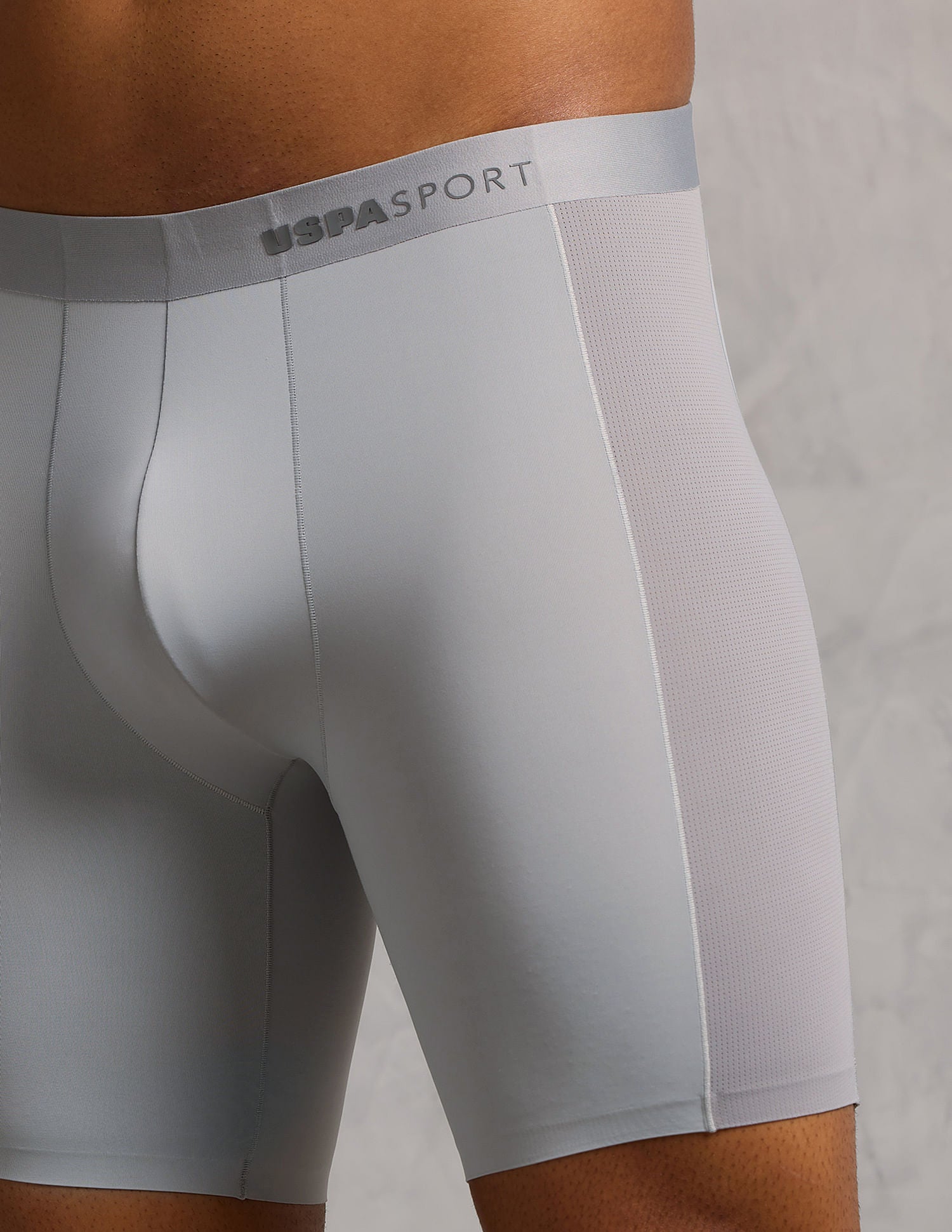 Micro Fibre Seamless Long Trunk Grey - U.S. POLO ASSN. | Large