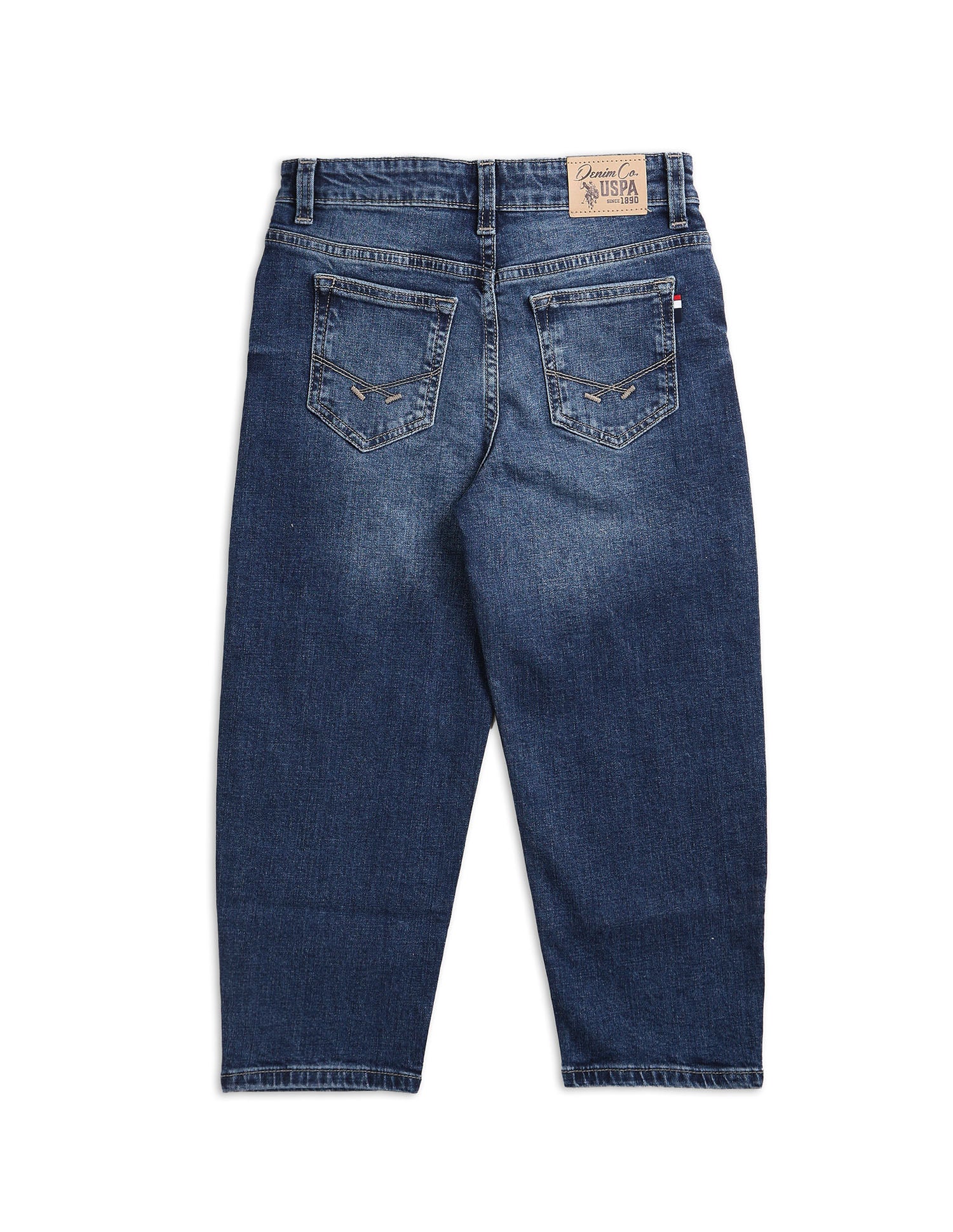 Boys Whiskered Baggy Fit Jeans Med Blue - U.S. POLO ASSN. | Large