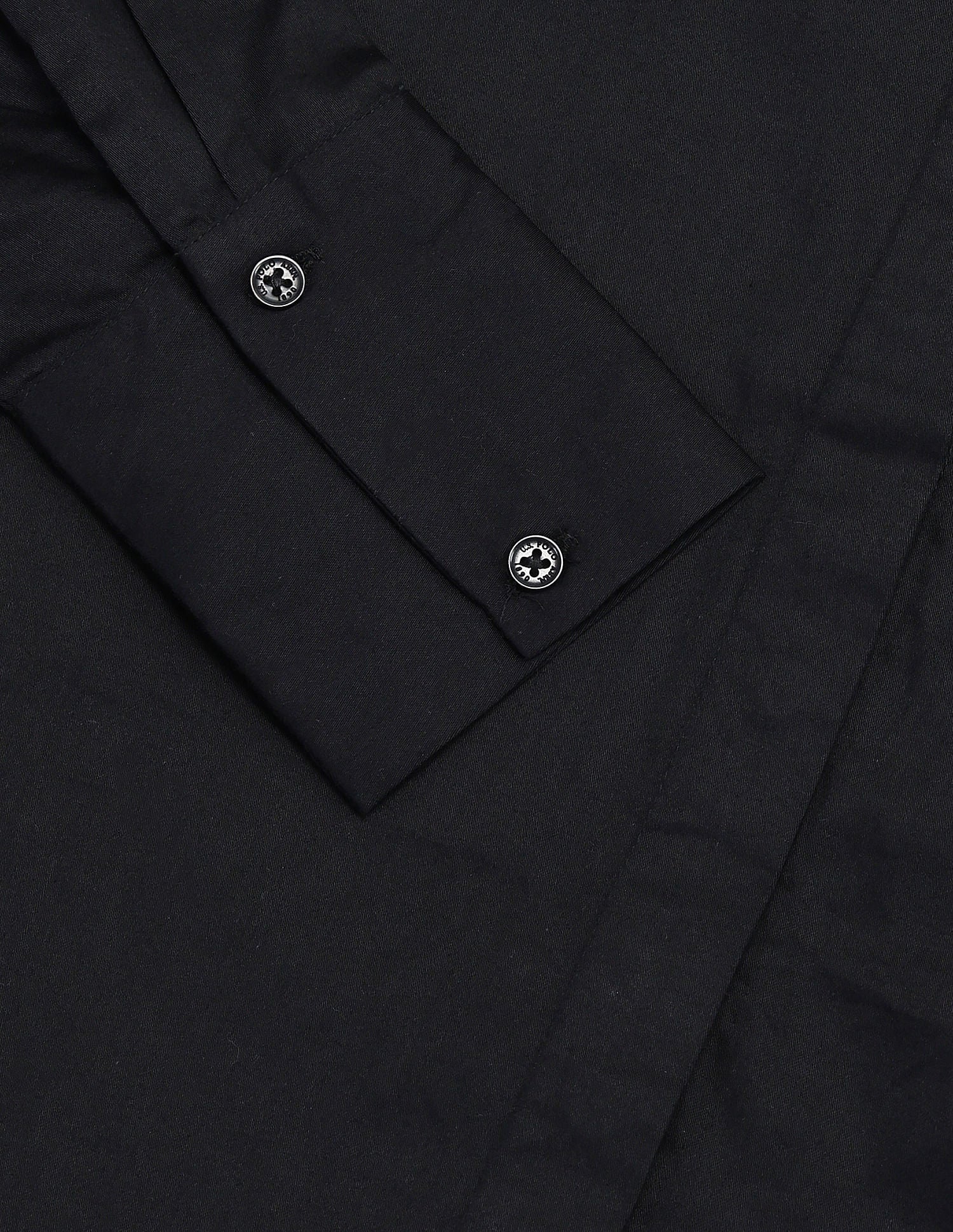 Regular Fit Satin Shirt Black - U.S. POLO ASSN. | Large