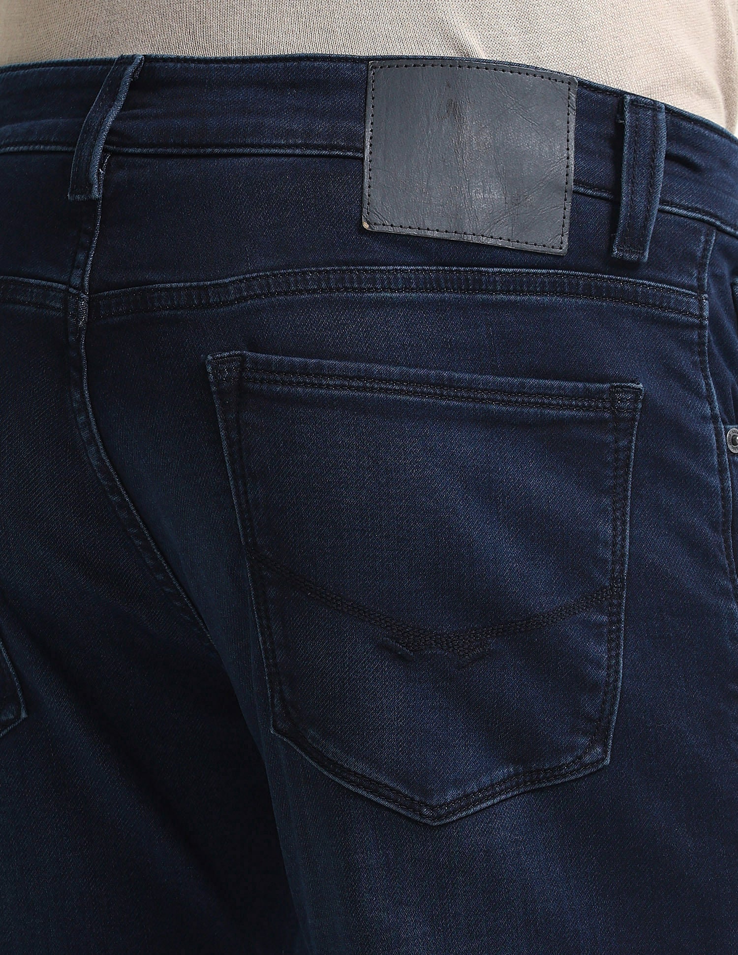 Slim Tapered Blue Jeans Dark-Blue - U.S. Polo Assn. India | Large