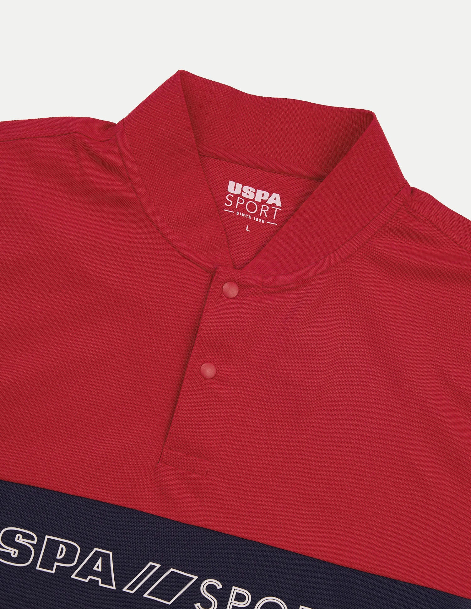 Brand Embossed Regular Fit Active Polo Shirt Red - U.S. Polo Assn. India | Large