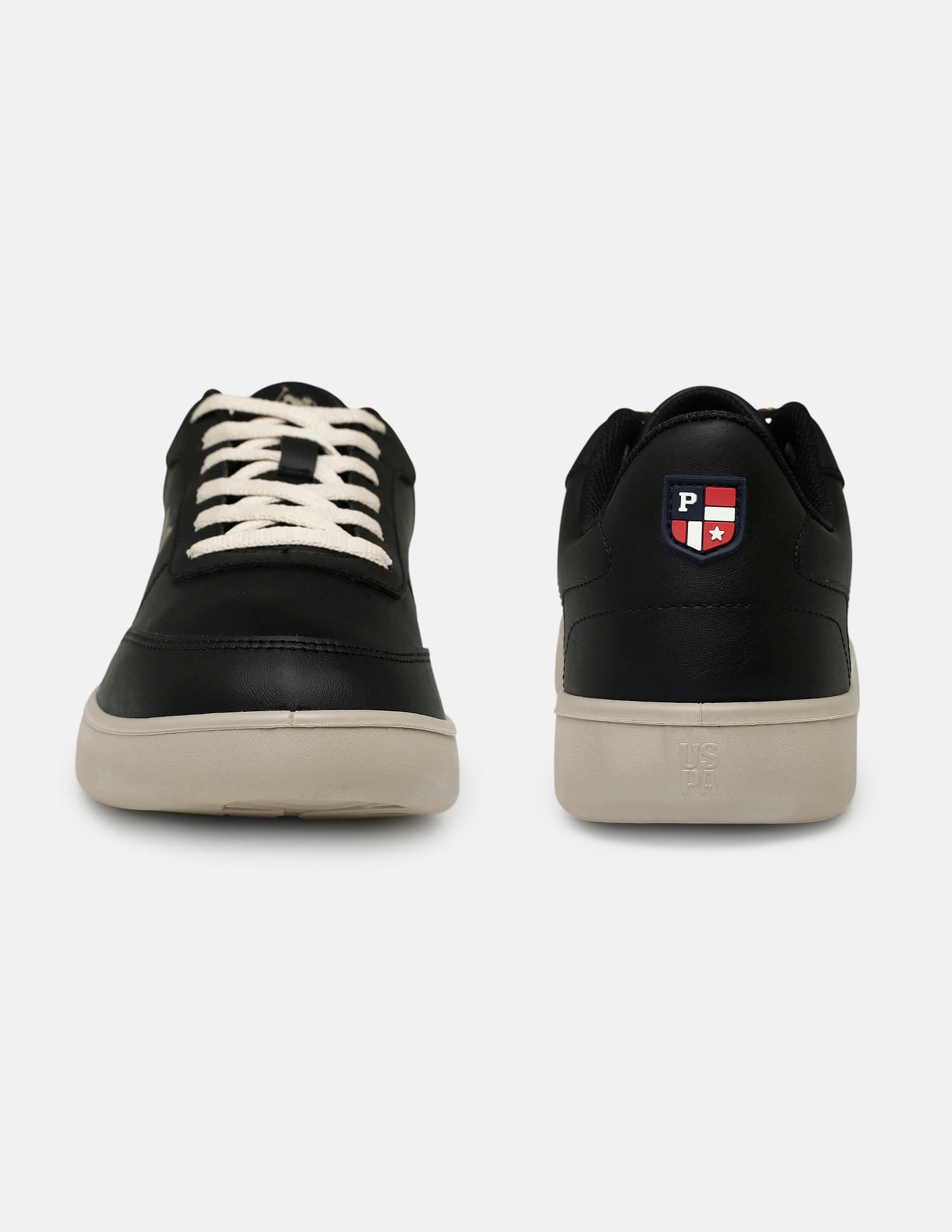 Men Lumen Solid Sneakers Black - U.S. Polo Assn. India | Large