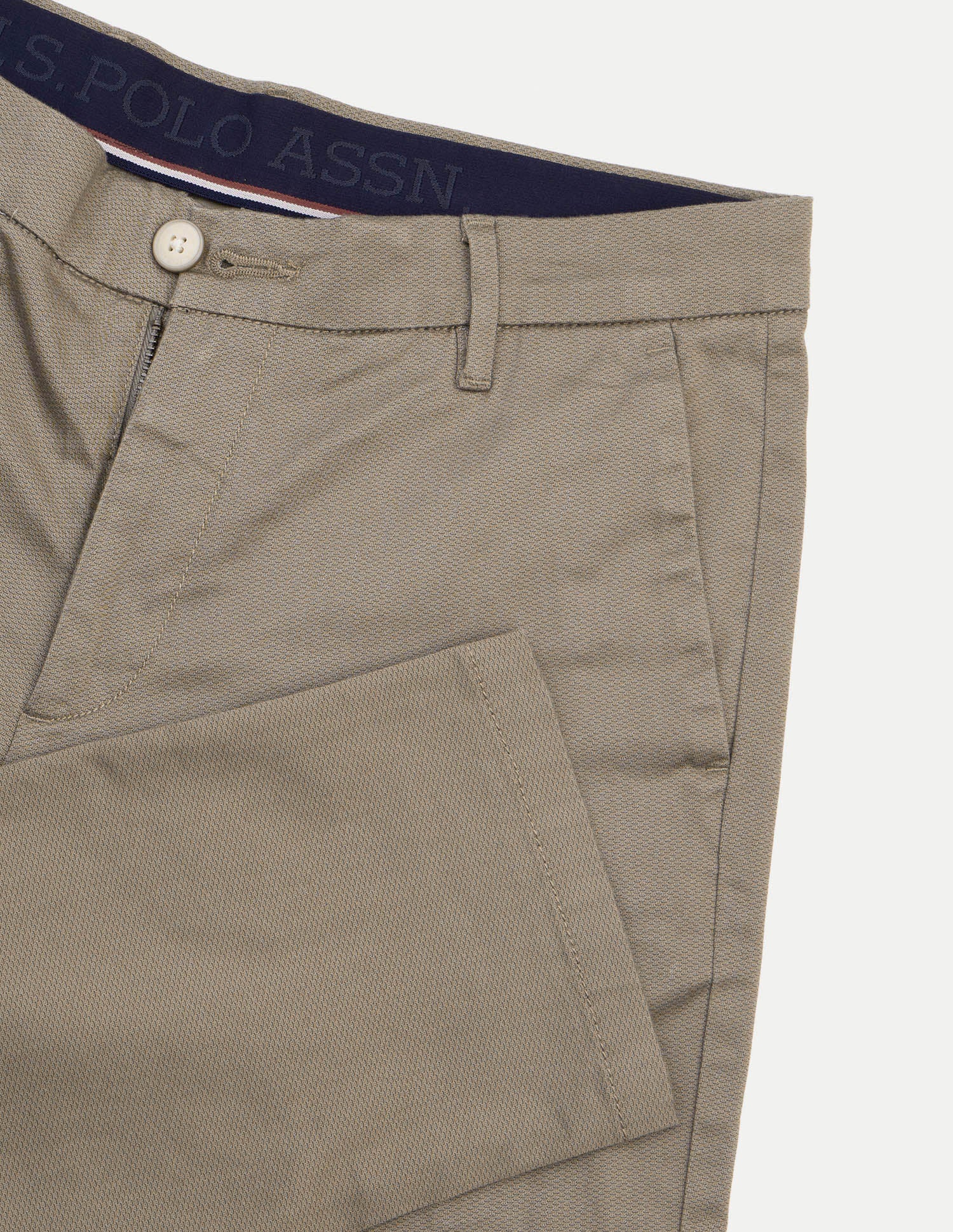 Austin Trim Regular Fit Satin Trousers Brown - U.S. Polo Assn. India | Large