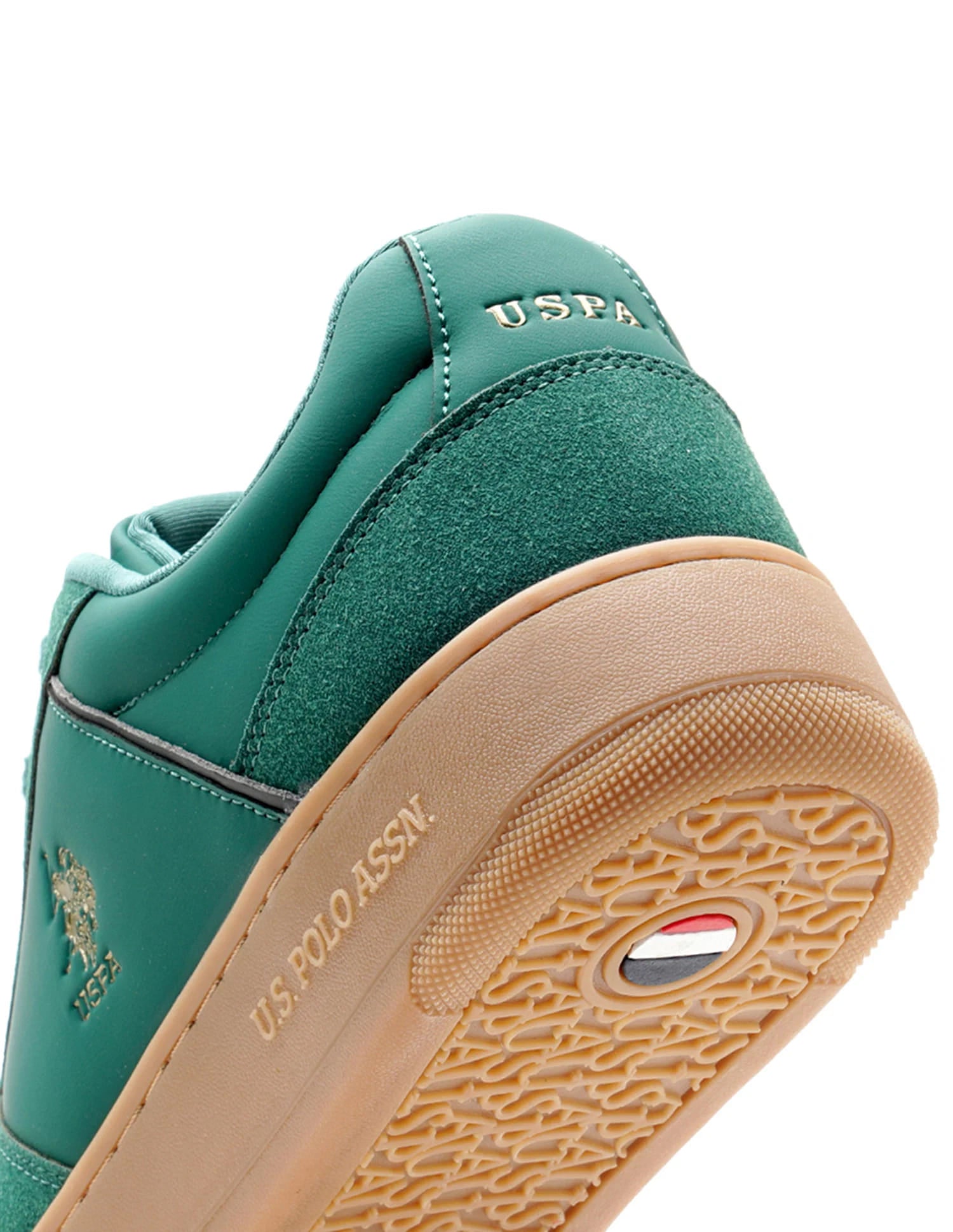 Men Jaxon 2.0 Dk. Green Retro Court Sneakers Green - U.S. Polo Assn. India | Large