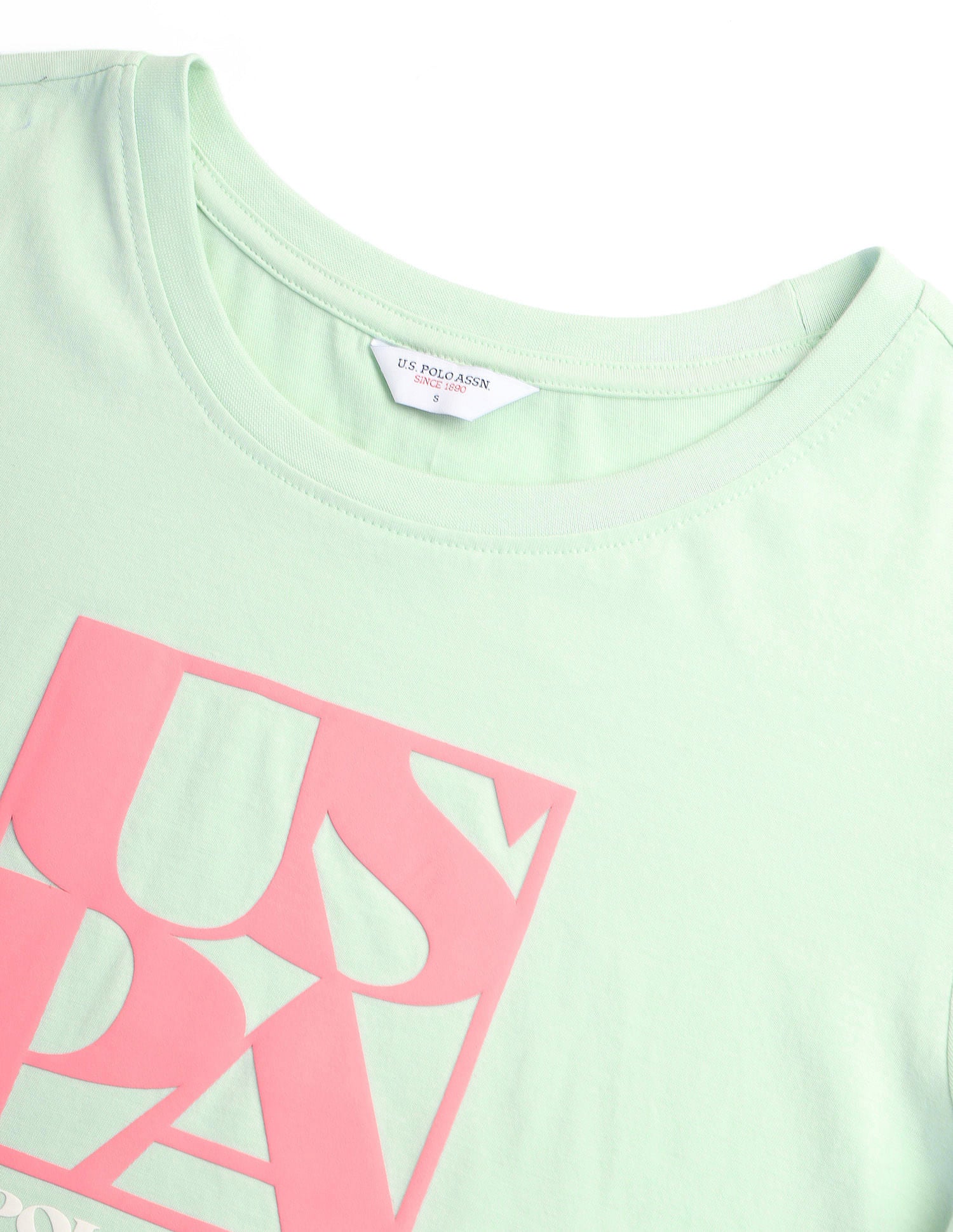 HD Print Regular Fit T-Shirt Mint - U.S. Polo Assn. India | Large