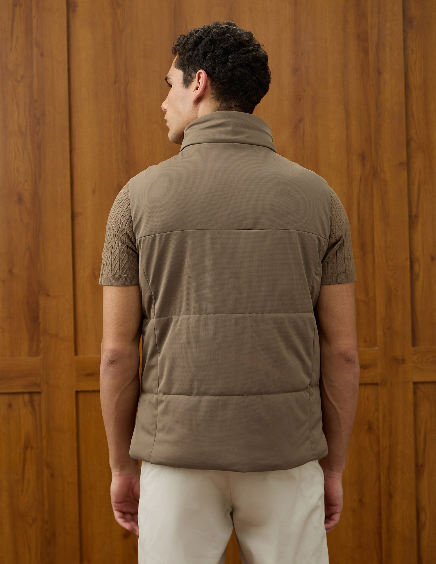 Equestrian Aisle Theater Puffer Jacket Tan - U.S. POLO ASSN. | Large