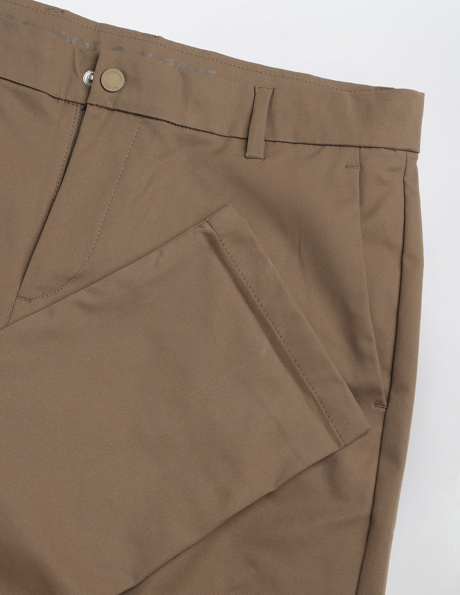 Mid Rise Austin Slim Fit Trousers Brown - U.S. Polo Assn. India | Large