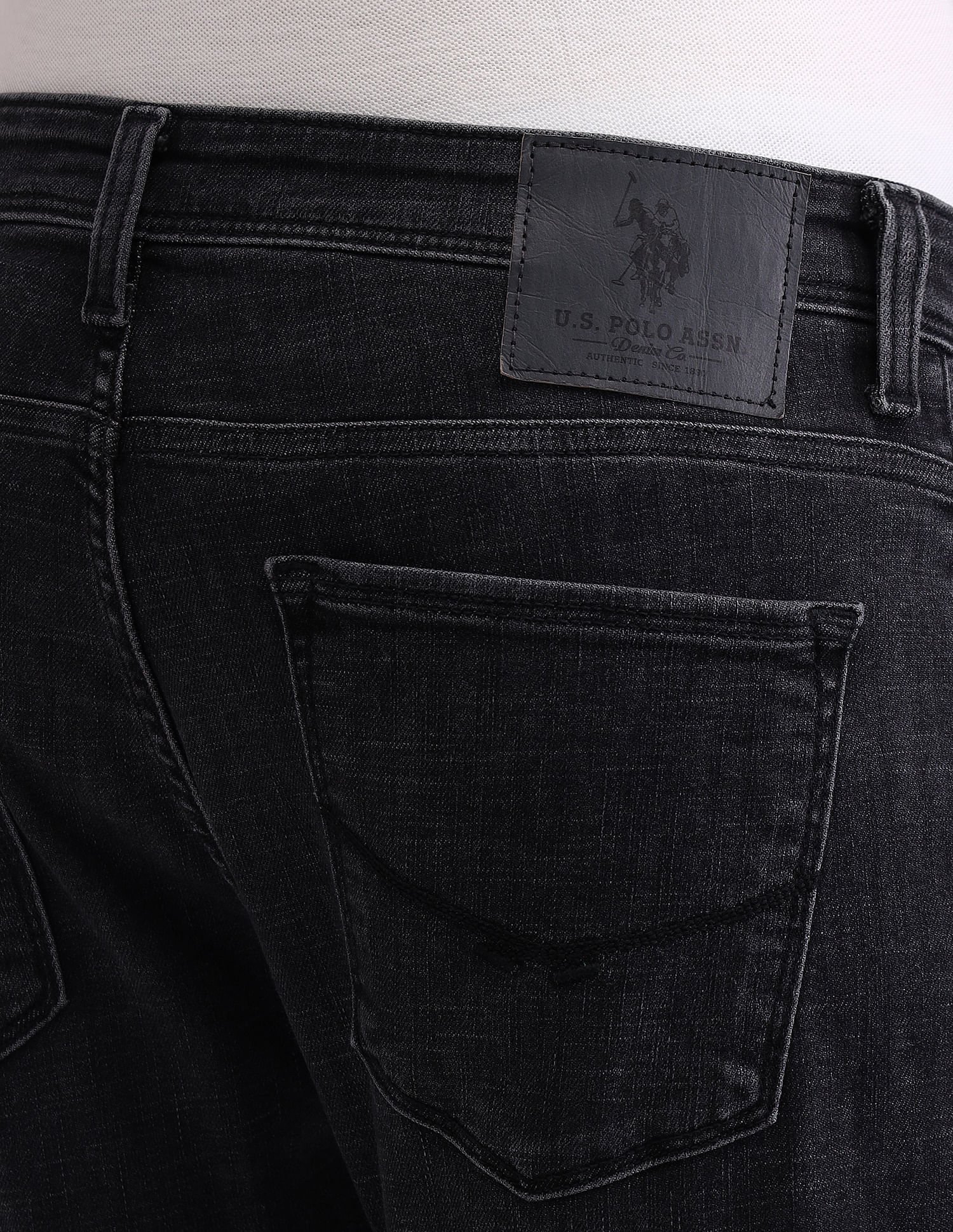 Henry Tapered Black Jeans Black - U.S. POLO ASSN. | Large