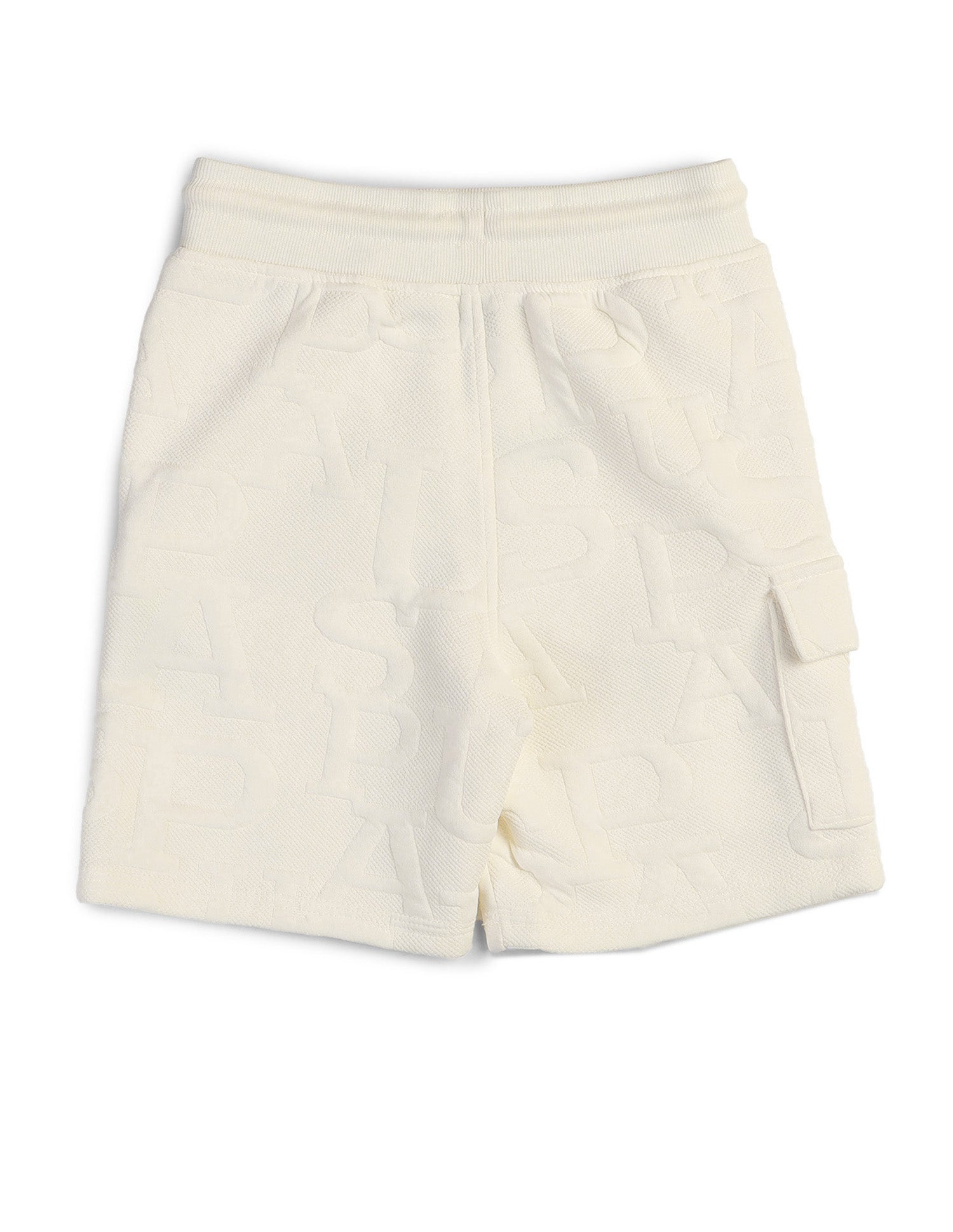 Boys Brand Embossed Regular Fit Shorts White - U.S. POLO ASSN. | Large