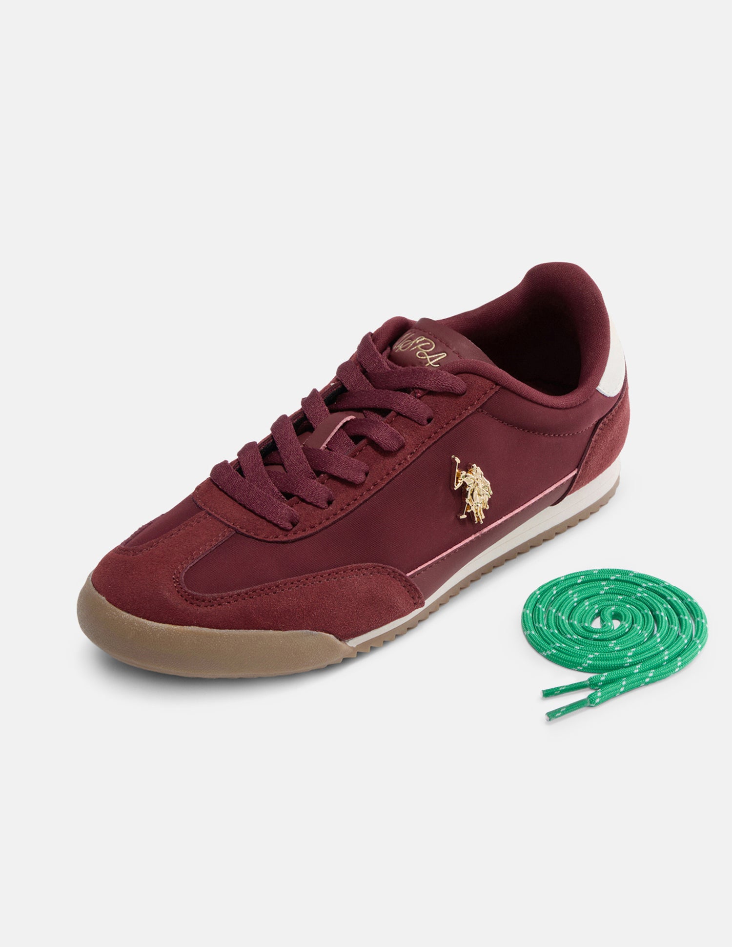 Gia Lace-Ups Sneakers Burgundy - U.S. Polo Assn. India | Large