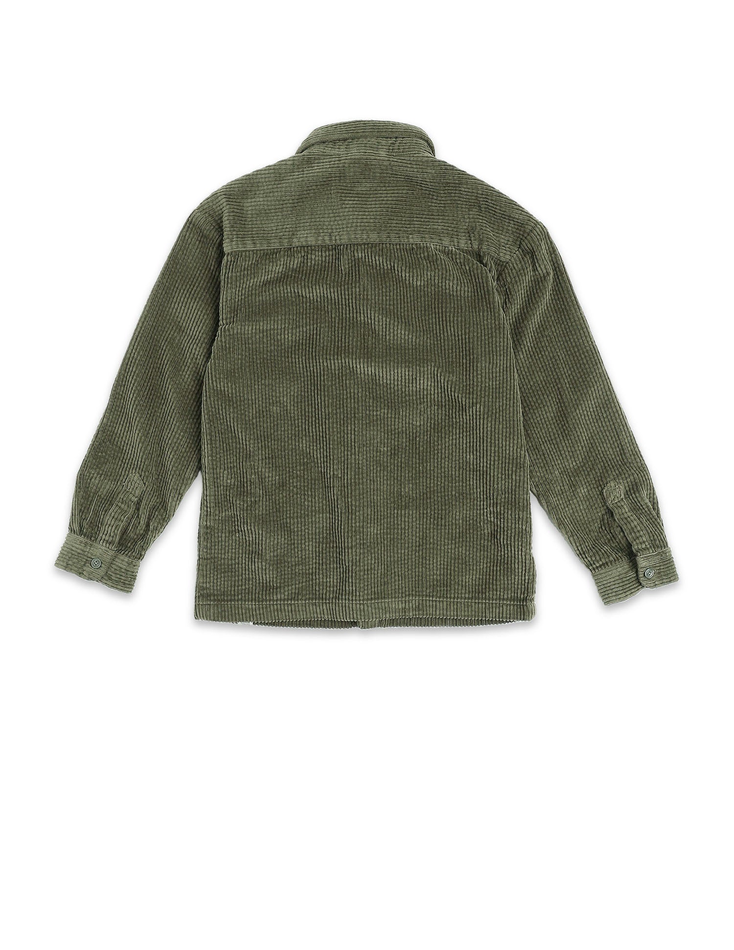 Boys Corduroy Regular Fit Shacket Olive - U.S. POLO ASSN. | Large
