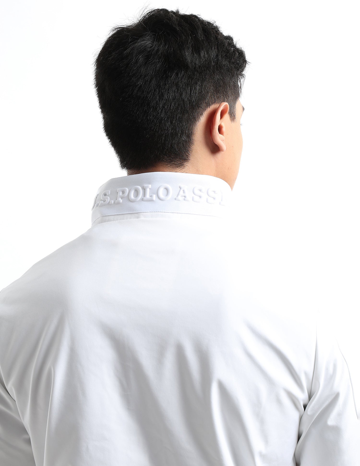 Solid Regular Fit Jacket White - U.S. POLO ASSN. | Large