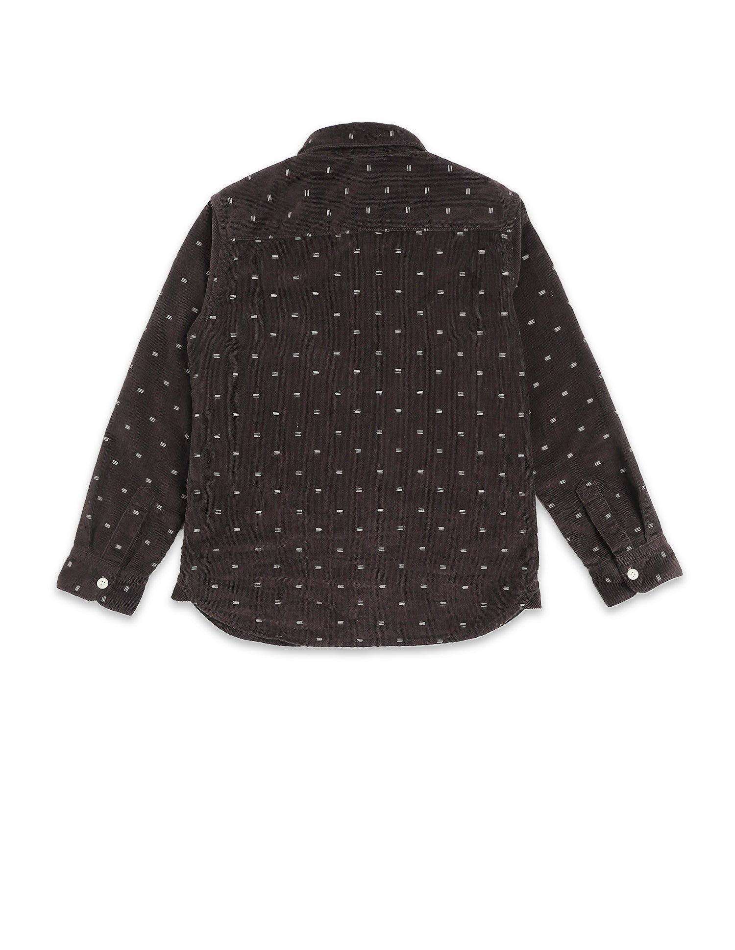 Boys All Over Printed Corduroy Shirt Brown - U.S. POLO ASSN. | Large