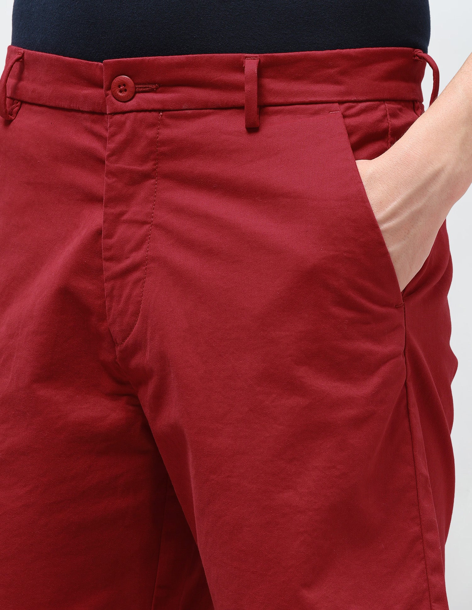 Slim Fit Twill Shorts Red - U.S. Polo Assn. India | Large