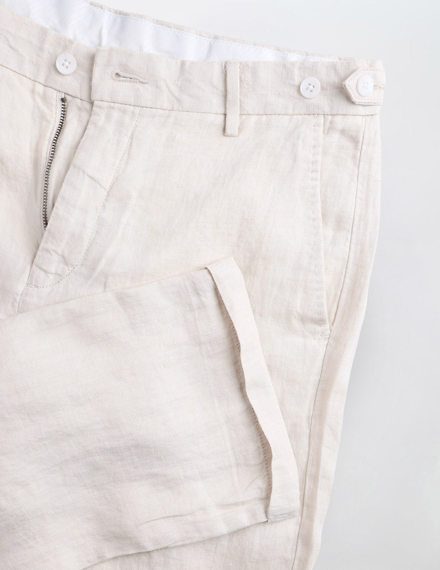 Satin Riley Straight Fit Trousers Stone - U.S. Polo Assn. India | Large
