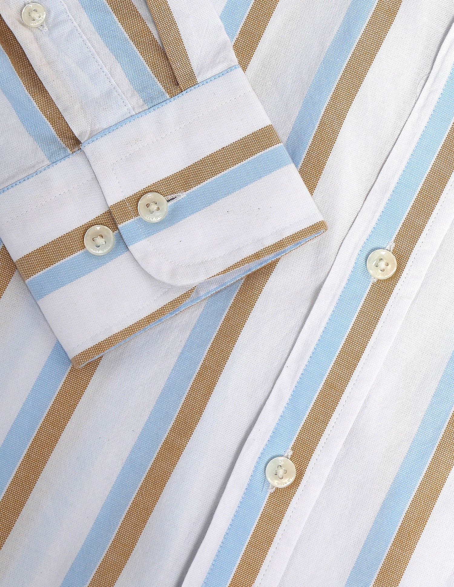 Vertical Striped Dobby Shirt White - U.S. POLO ASSN. | Large