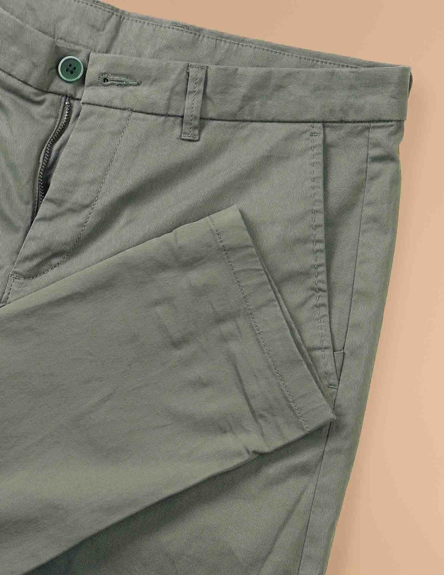 Solid Twill Trousers Olive - U.S. POLO ASSN. | Large