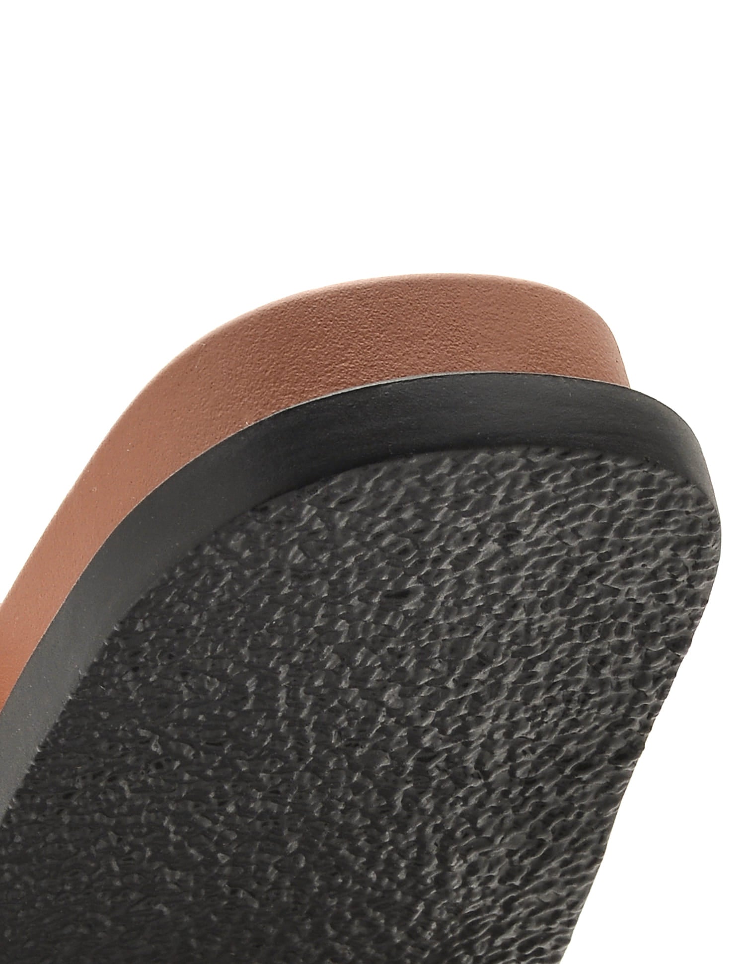 Textured Vincenza Slippers Tan - U.S. Polo Assn. India | Large