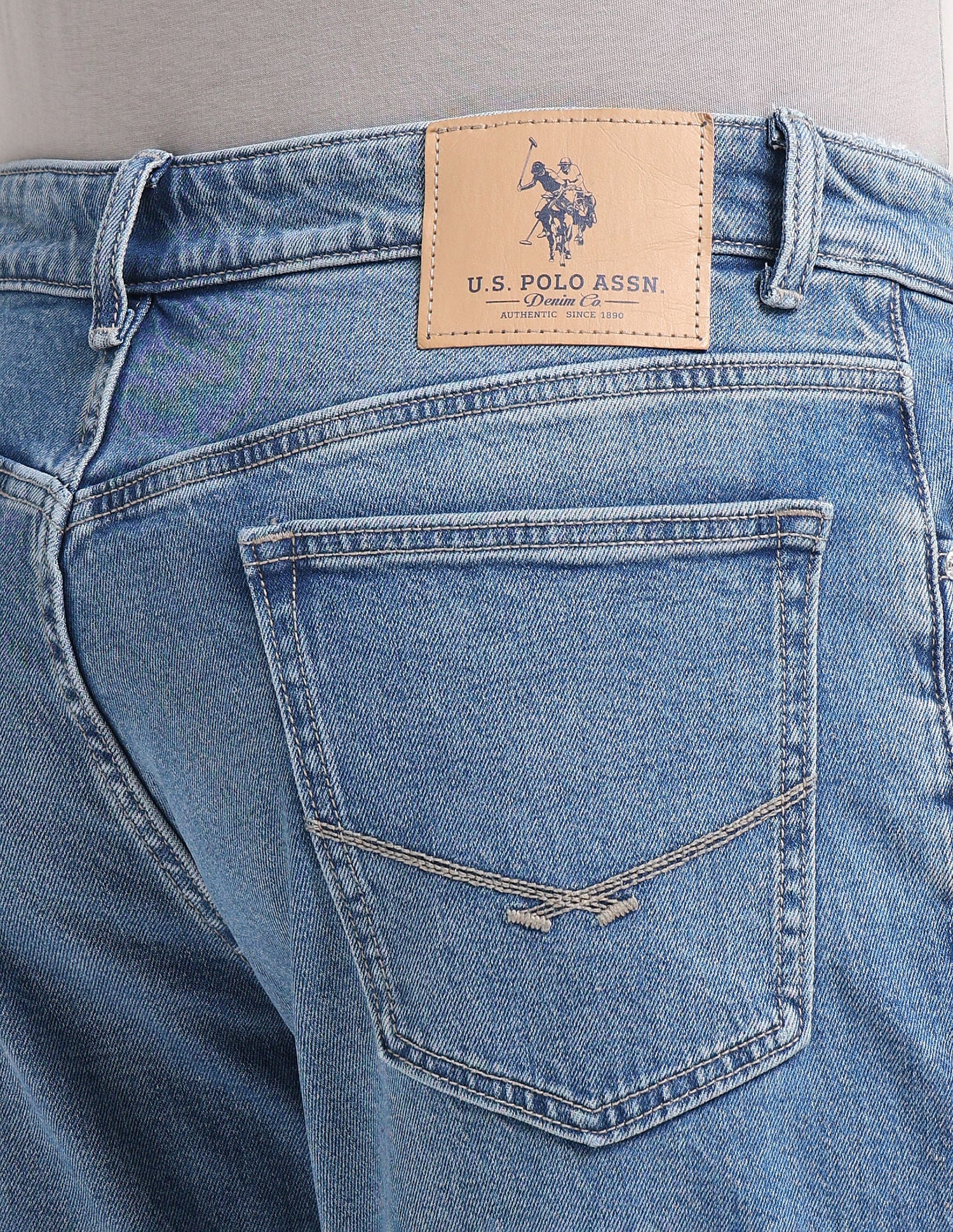 Connor Bootcut Fit Blue Jeans Blue - U.S. POLO ASSN. | Large