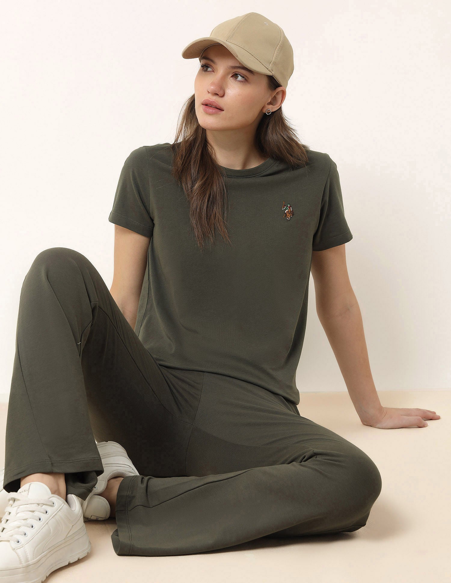Regular Fit Lounge T-Shirt Olive - U.S. POLO ASSN. | Large