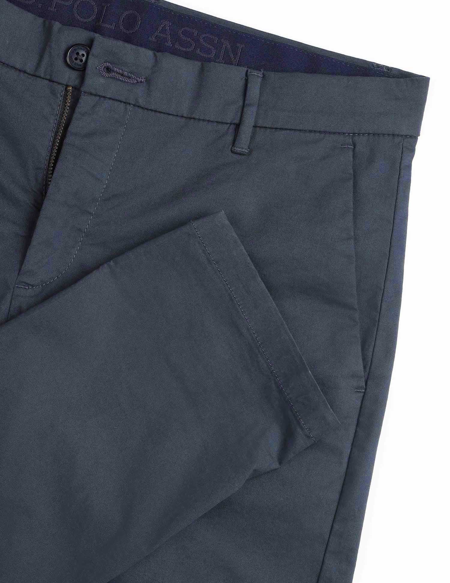 Twill Slim Fit Trouser Navy - U.S. Polo Assn. India | Large