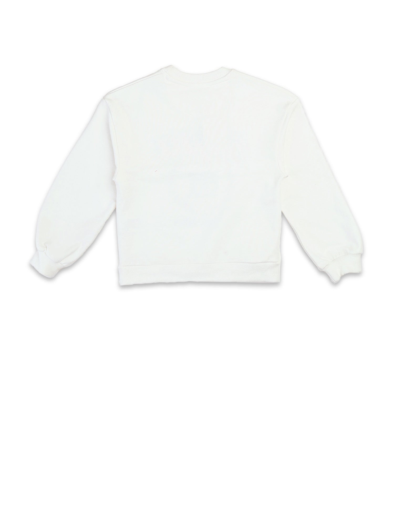 Girls Brand Printed Numeric Sweatshirt Off White - U.S. POLO ASSN. | Large