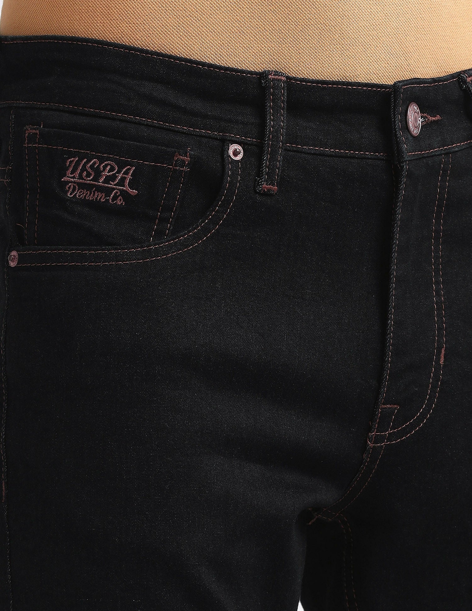 Brandon Slim Tapered Fit Rinse Jeans Blue - U.S. Polo Assn. India | Large