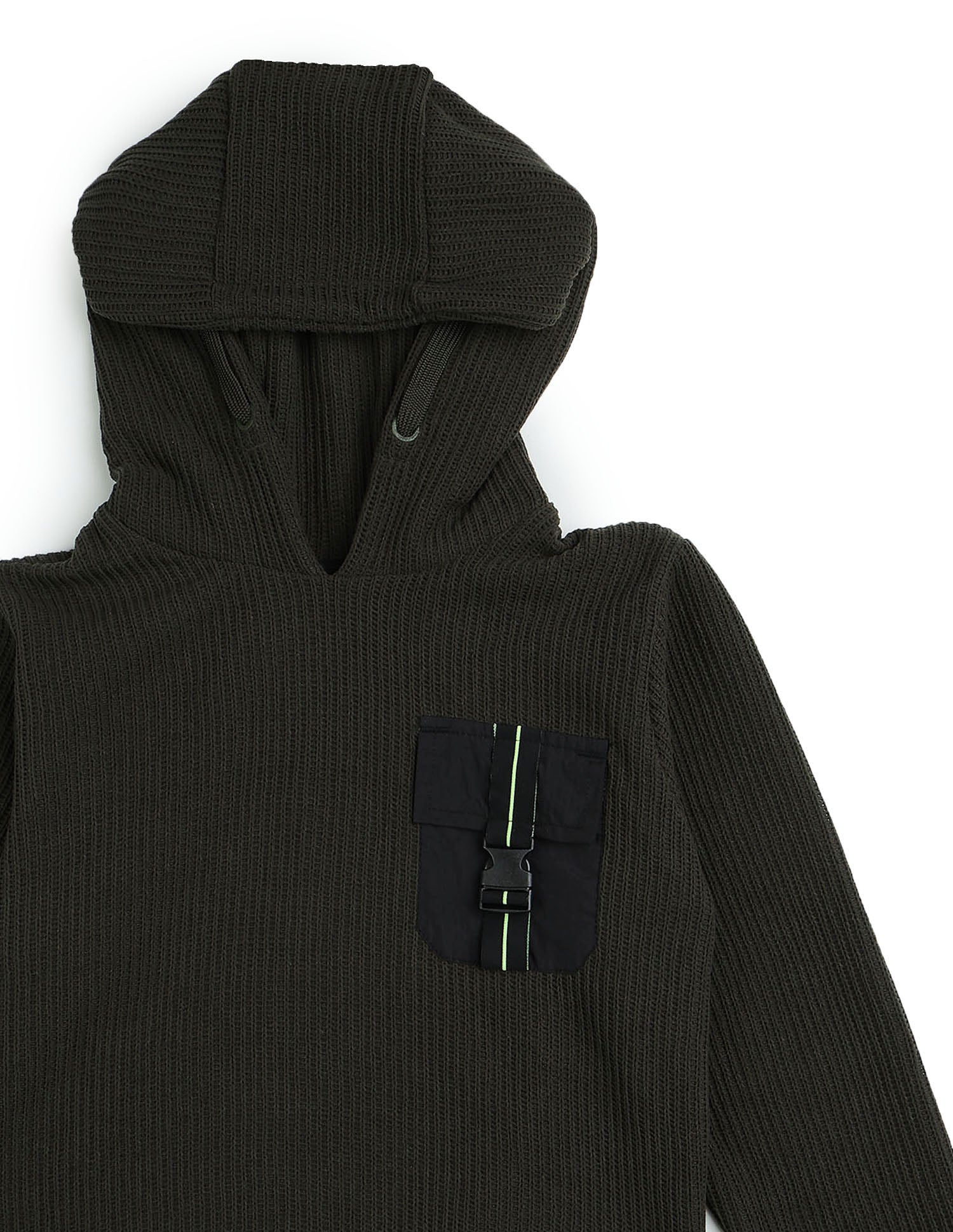 Boys Brand Embroidered Regular Fit Sweatshirt Olive - U.S. POLO ASSN. | Large