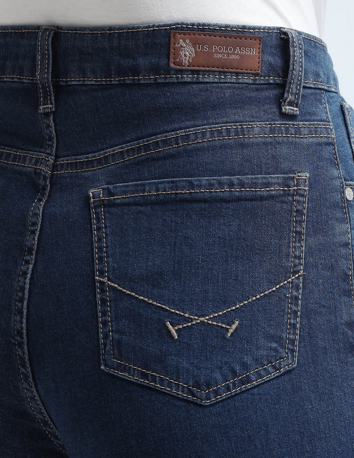 Wide Leg Fit Blue Jeans Blue - U.S. POLO ASSN. | Large