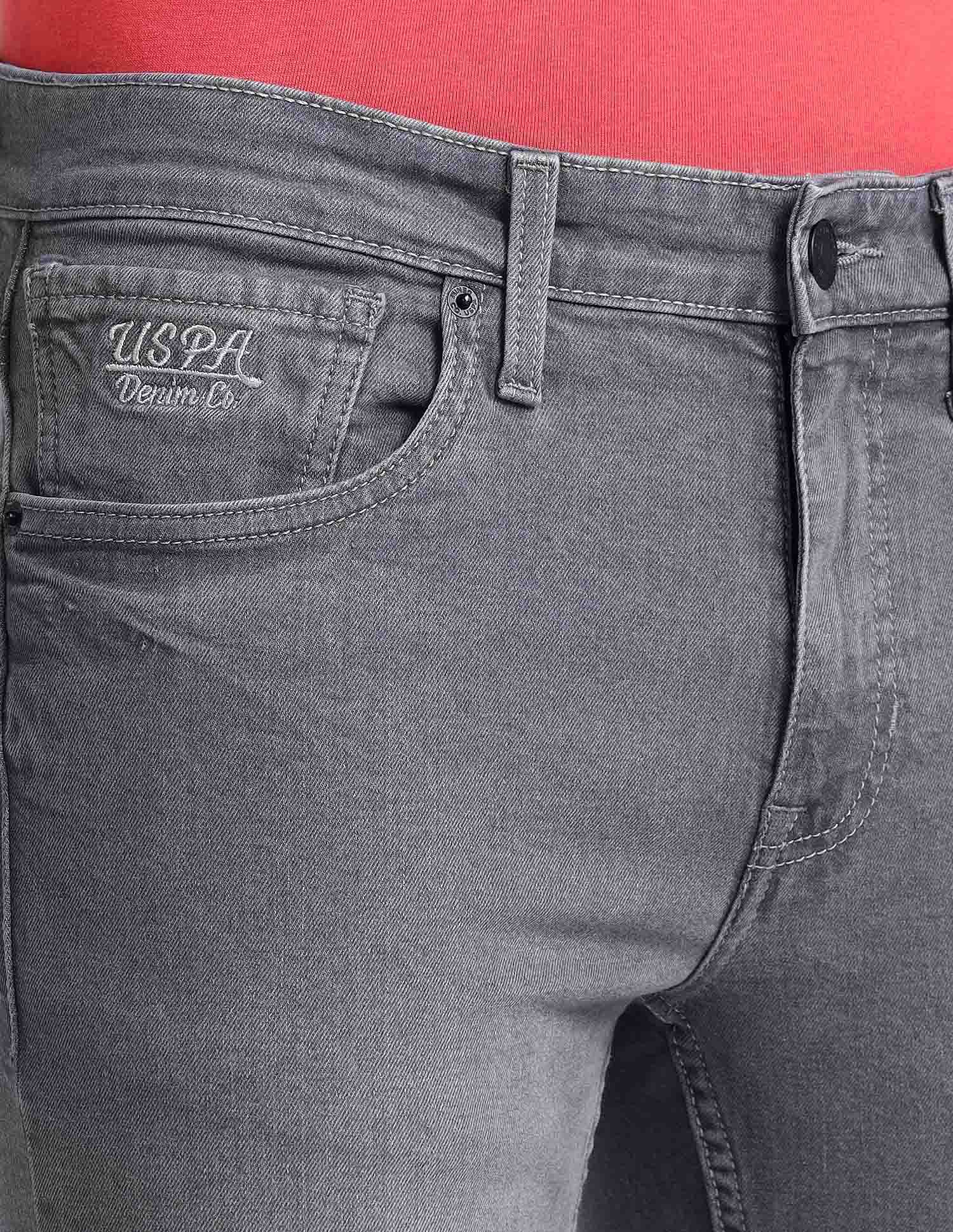 Regallo Skinny Fit Grey Jeans Grey - U.S. Polo Assn. India | Large