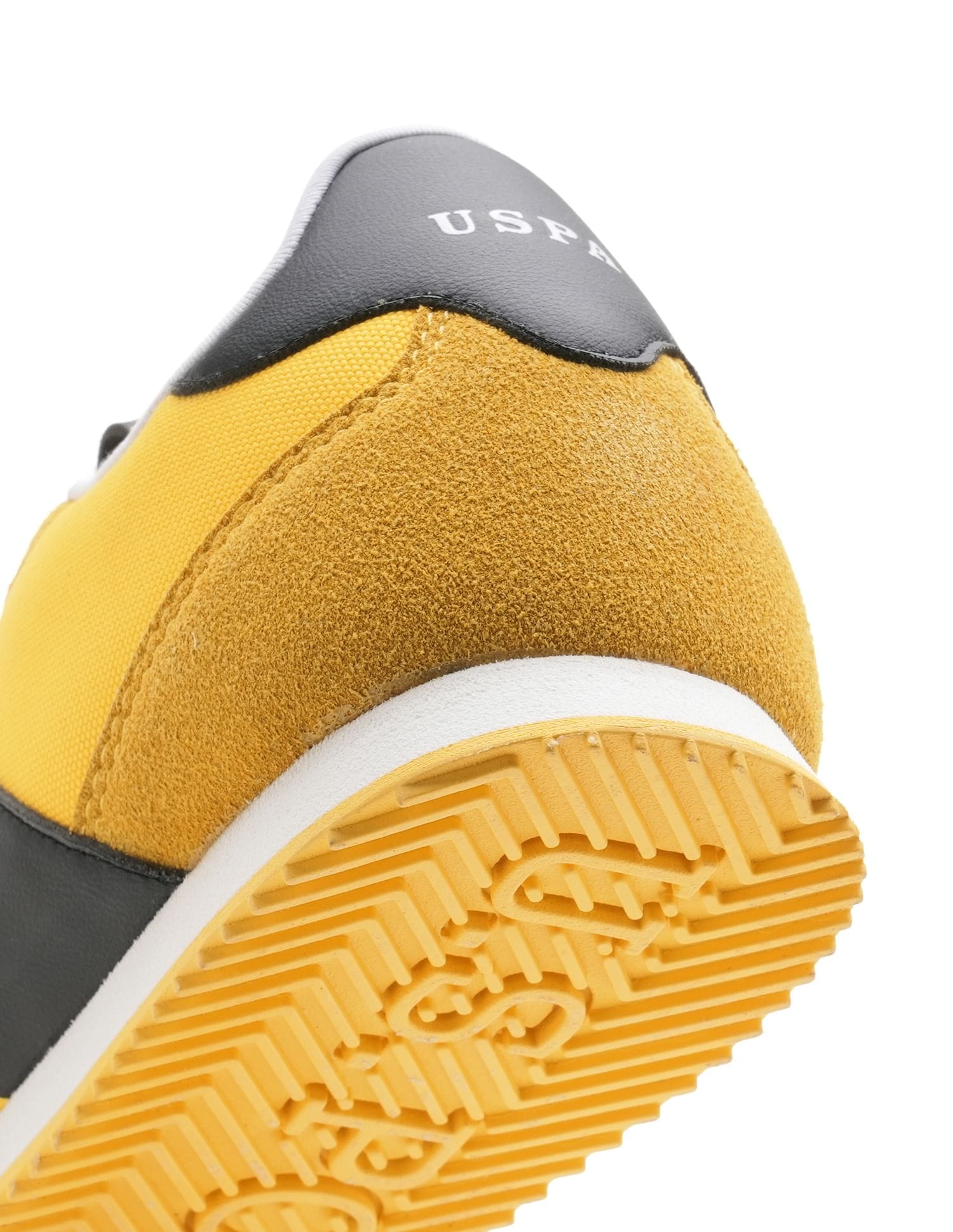 Men Vadler Suede Colourblocked Sneakers Yellow - U.S. Polo Assn. India | Large