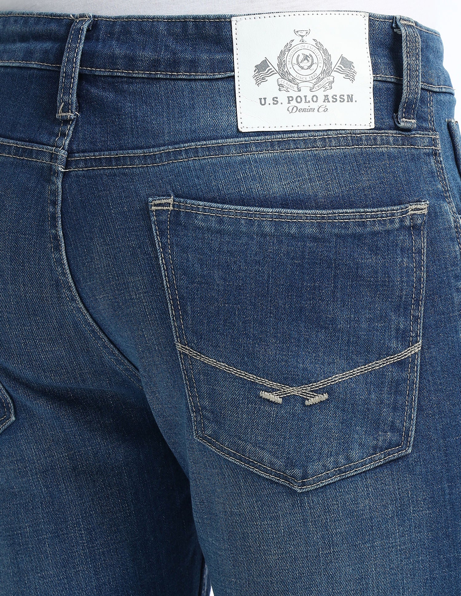 Regallo Skinny Fit Blue Jeans Blue - U.S. POLO ASSN. | Large