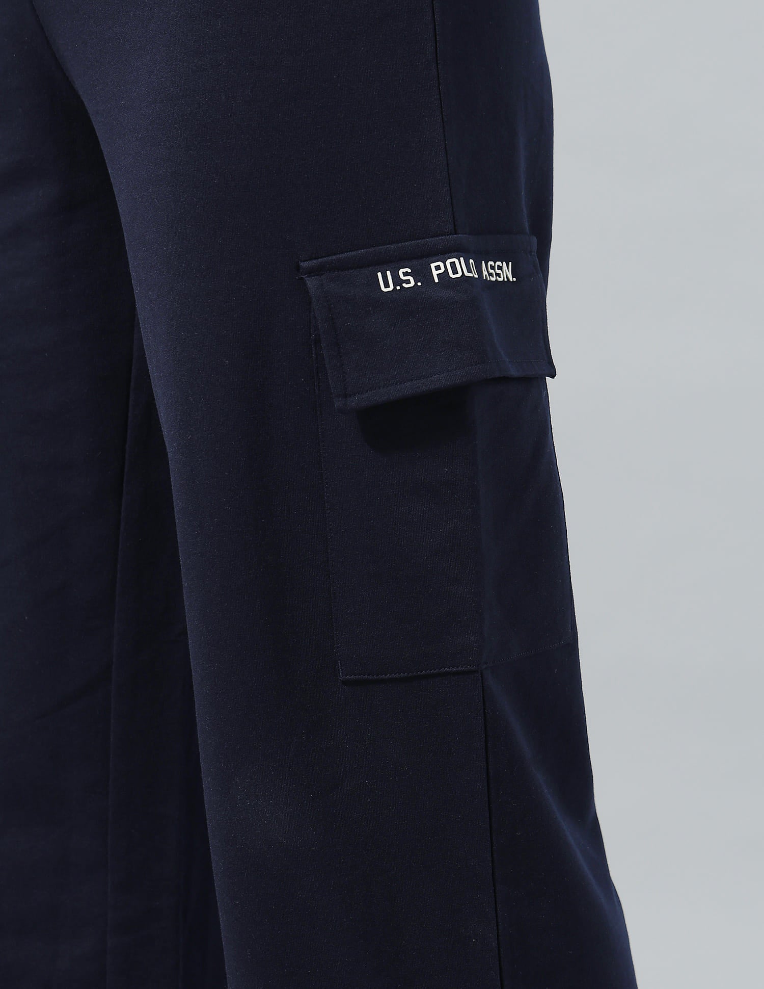 High Rise Wide Leg Trousers Blue - U.S. Polo Assn. India | Large