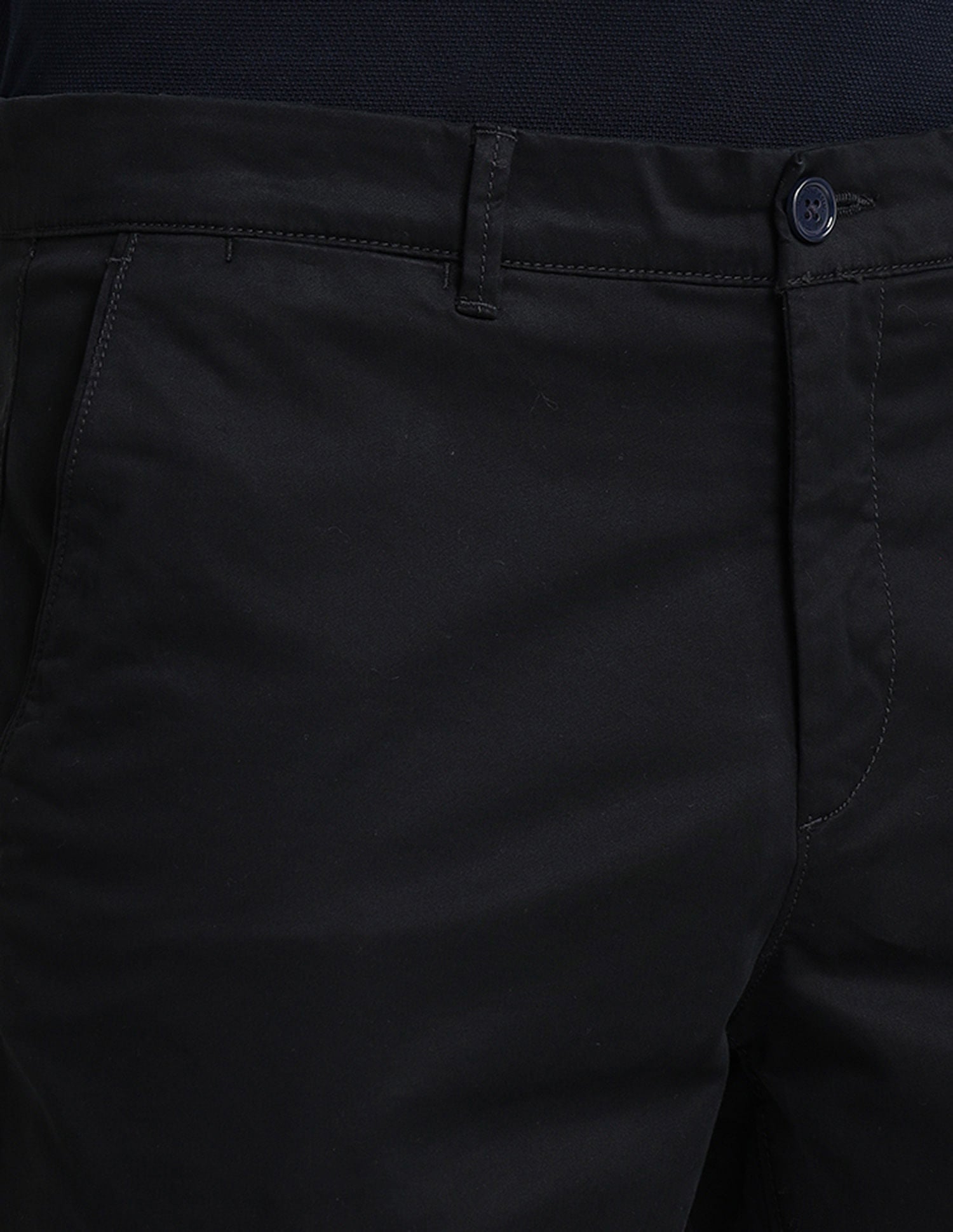 Riley Fit Solid Trousers Black - U.S. Polo Assn. India | Large